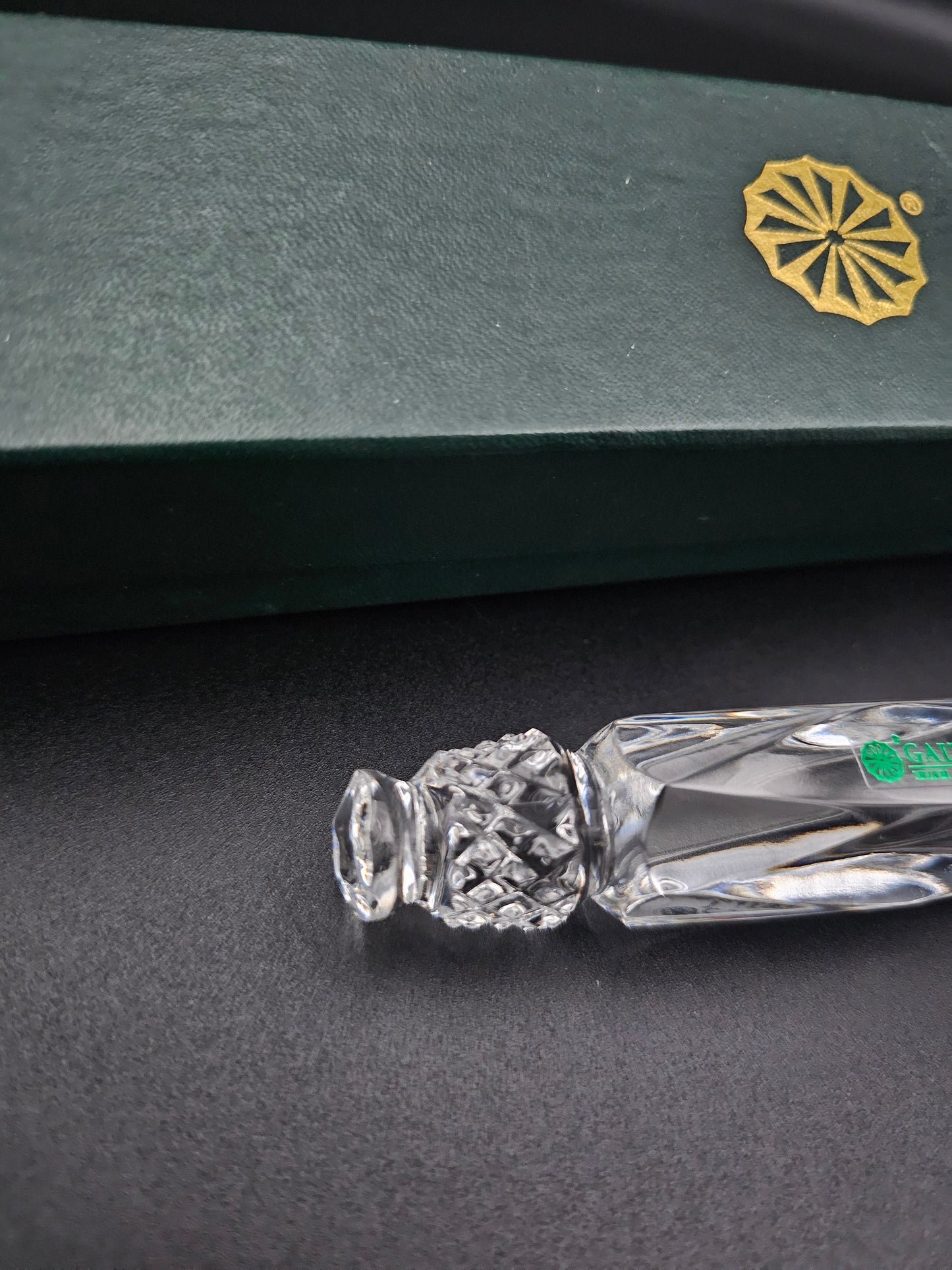 Galway Irish Crystal Cheese knife. Boxed