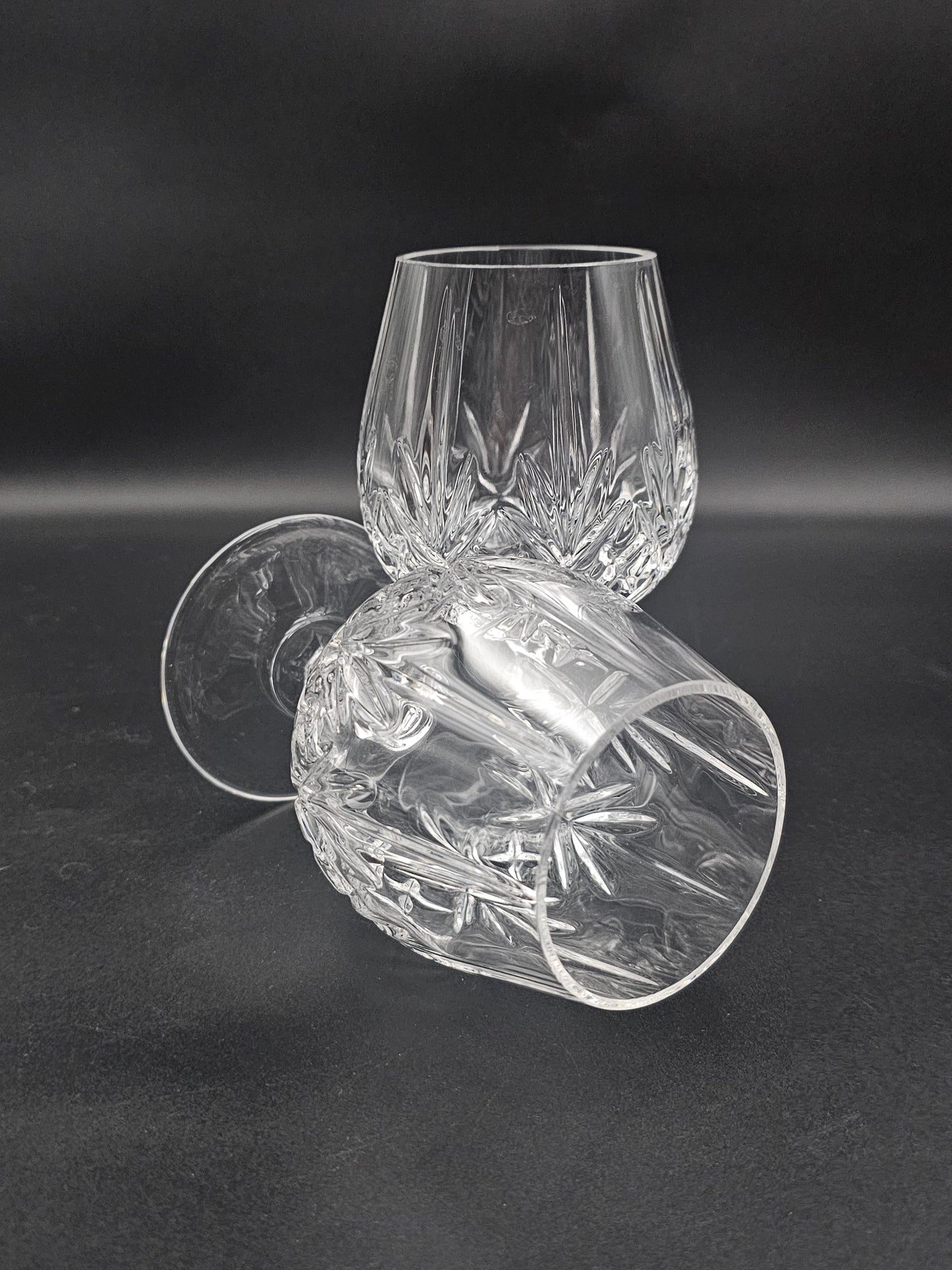 Pair of Crystal Brandy Glasses 12oz