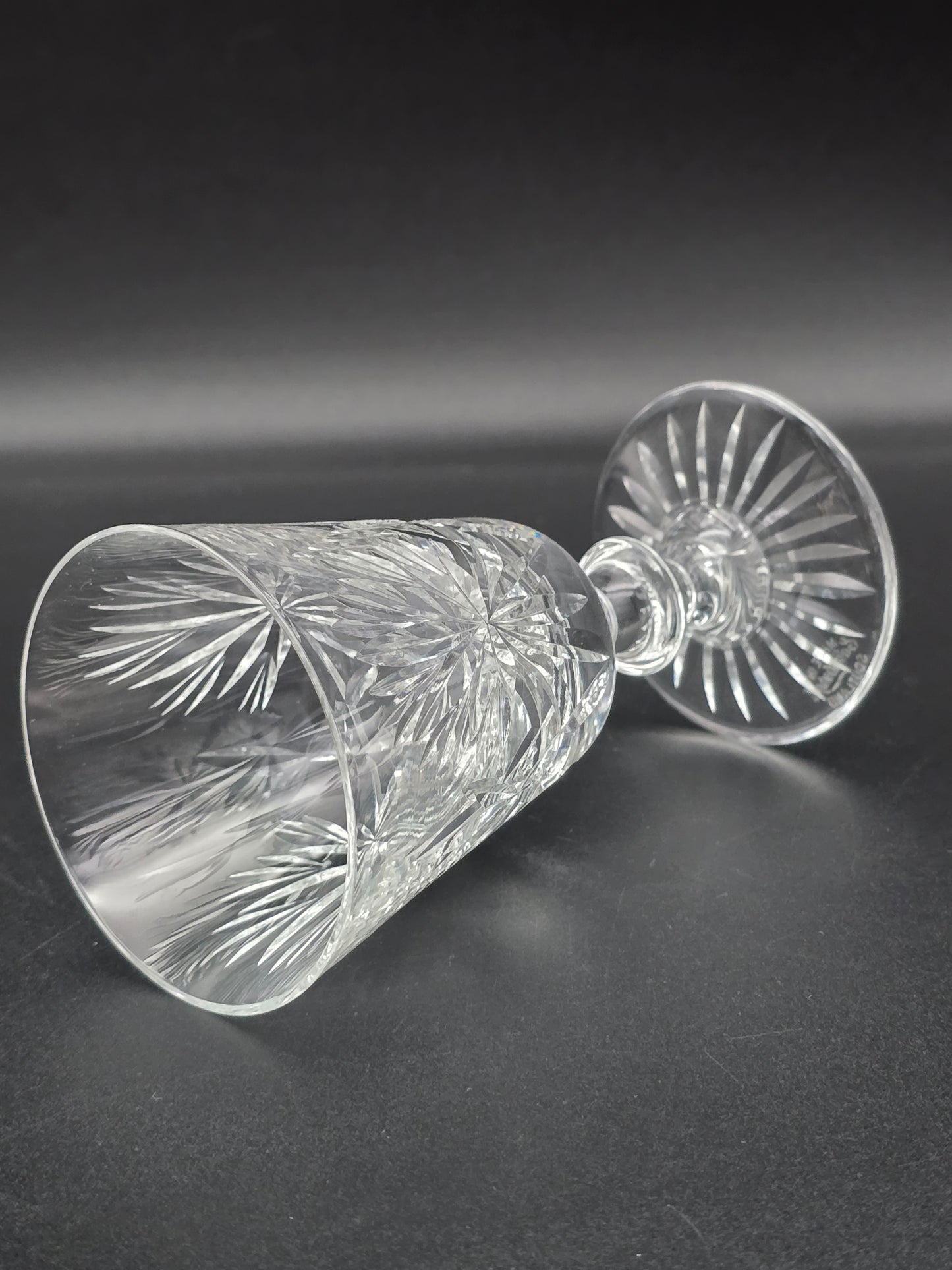 Star of Edinburgh, Edinburgh Crystal set of 6 Crystal Wine glasses. 150ml. 13.5cm tall