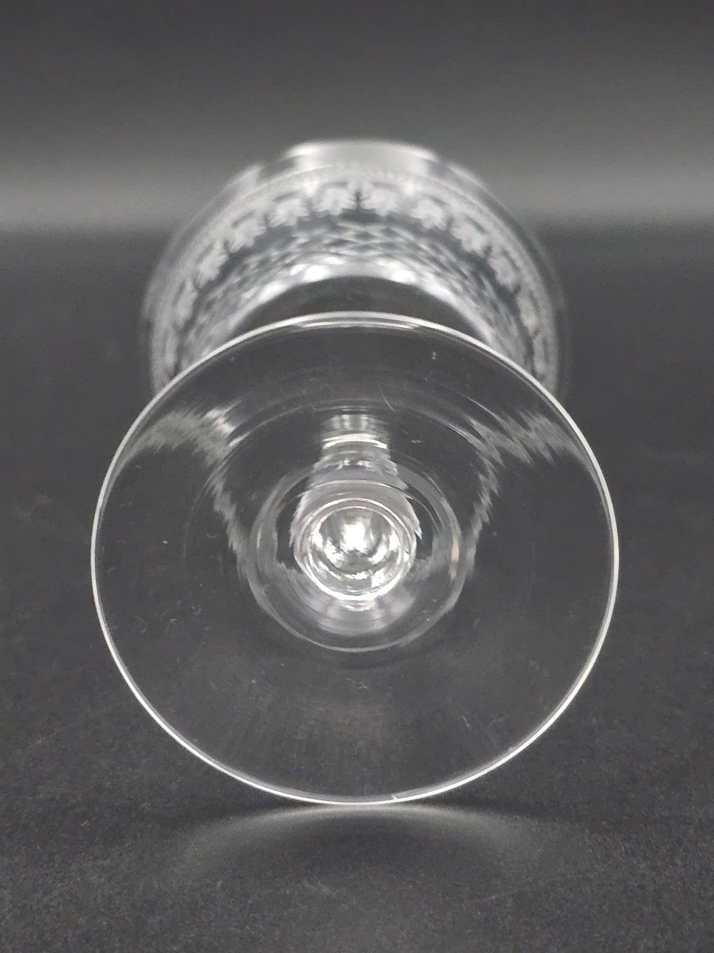 Set of 4 Lady Hamilton Pall Mall Antique Crystal liqueur or Sherry glasses. 100ml