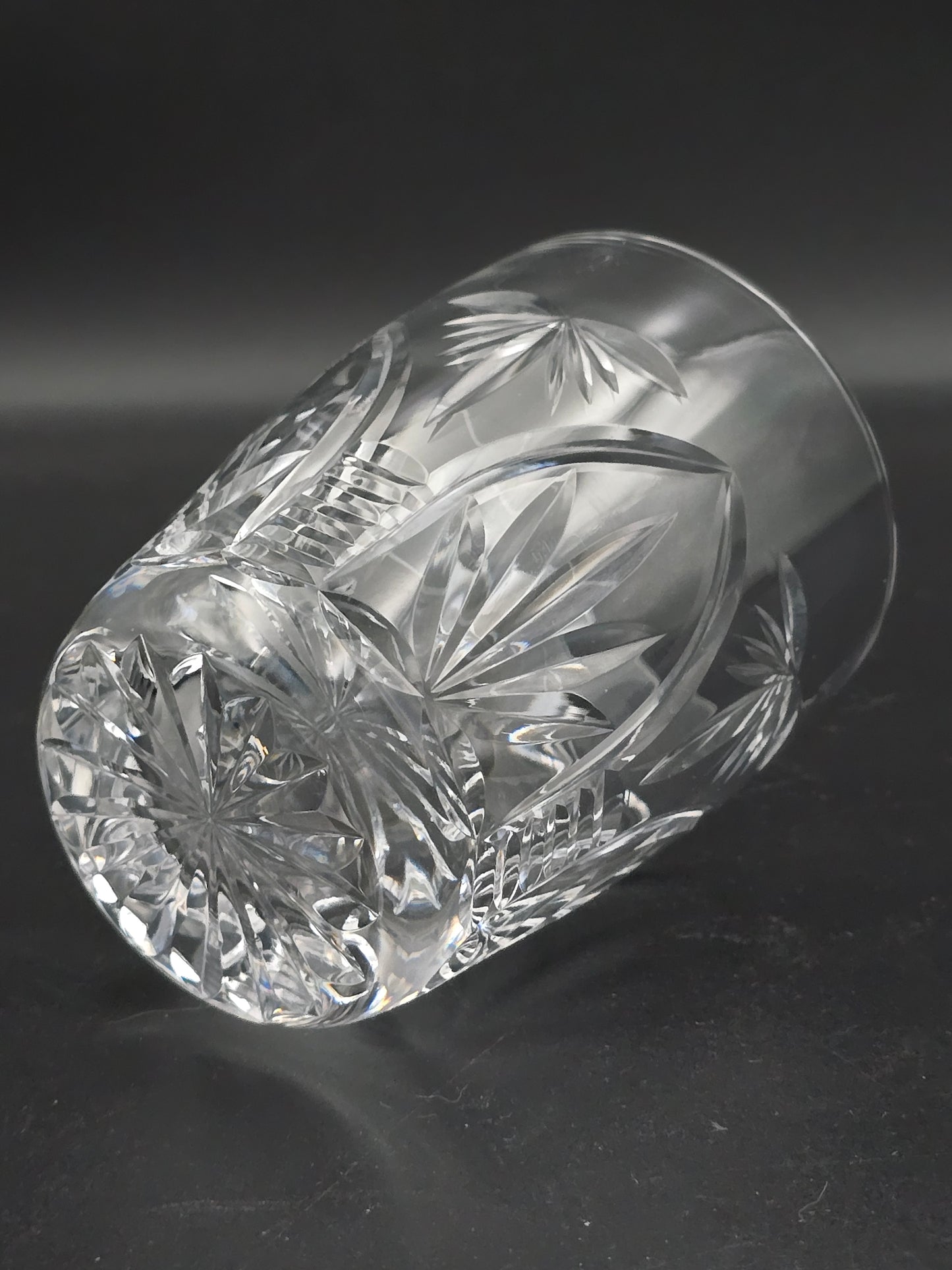 Set of 6 Webb Corbett Gothic Pattern Crystal tumblers. 10oz