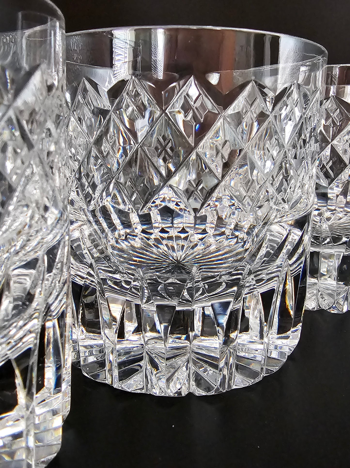 Beautiful set of 5 Crystal Tumblers. 8oz