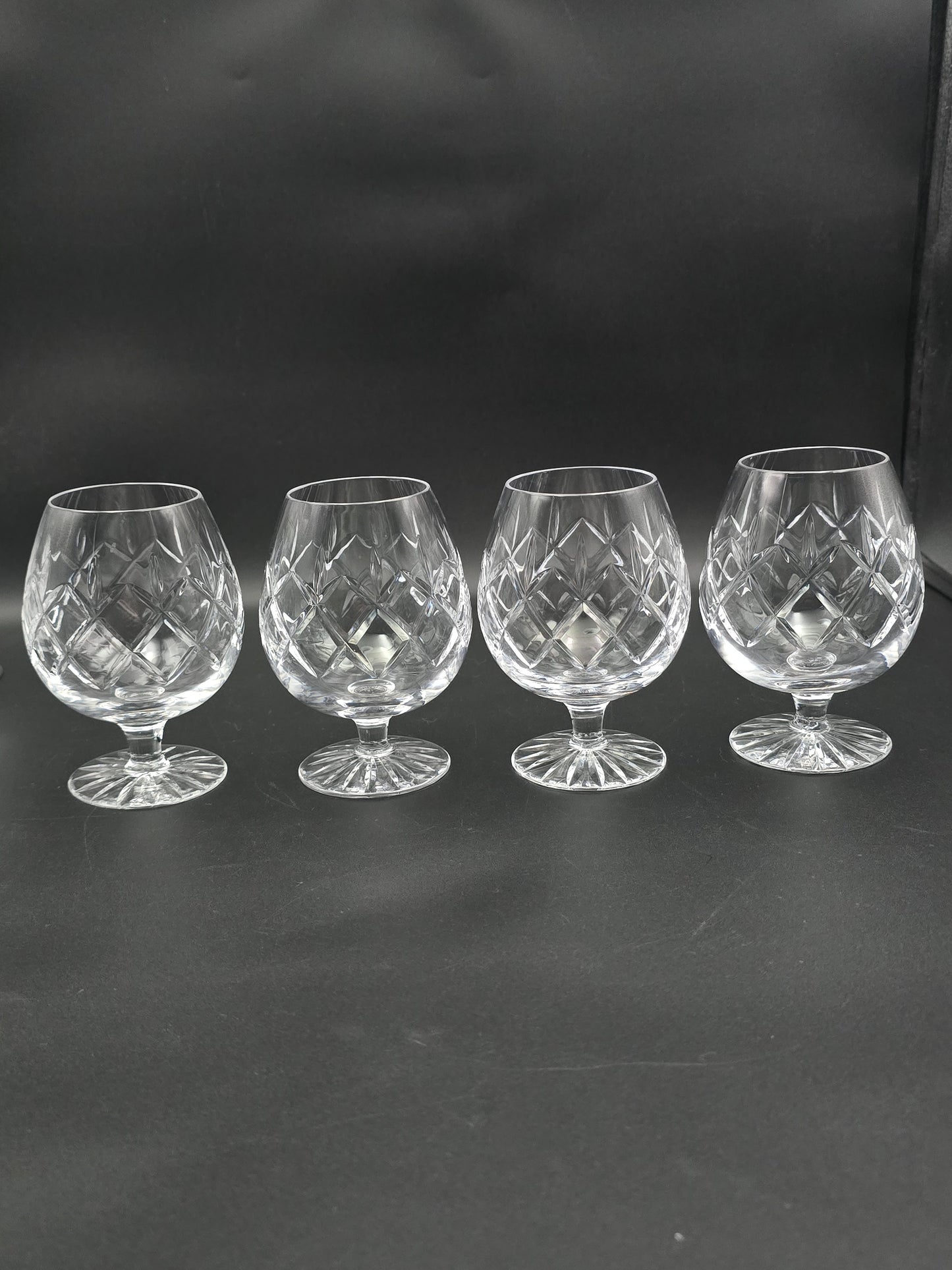 Set of 4 Crystal Brandy or Cognac glasses 11oz
