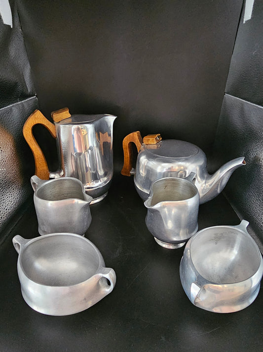 Picquot Ware Tea & Coffee Set. 6 Piece