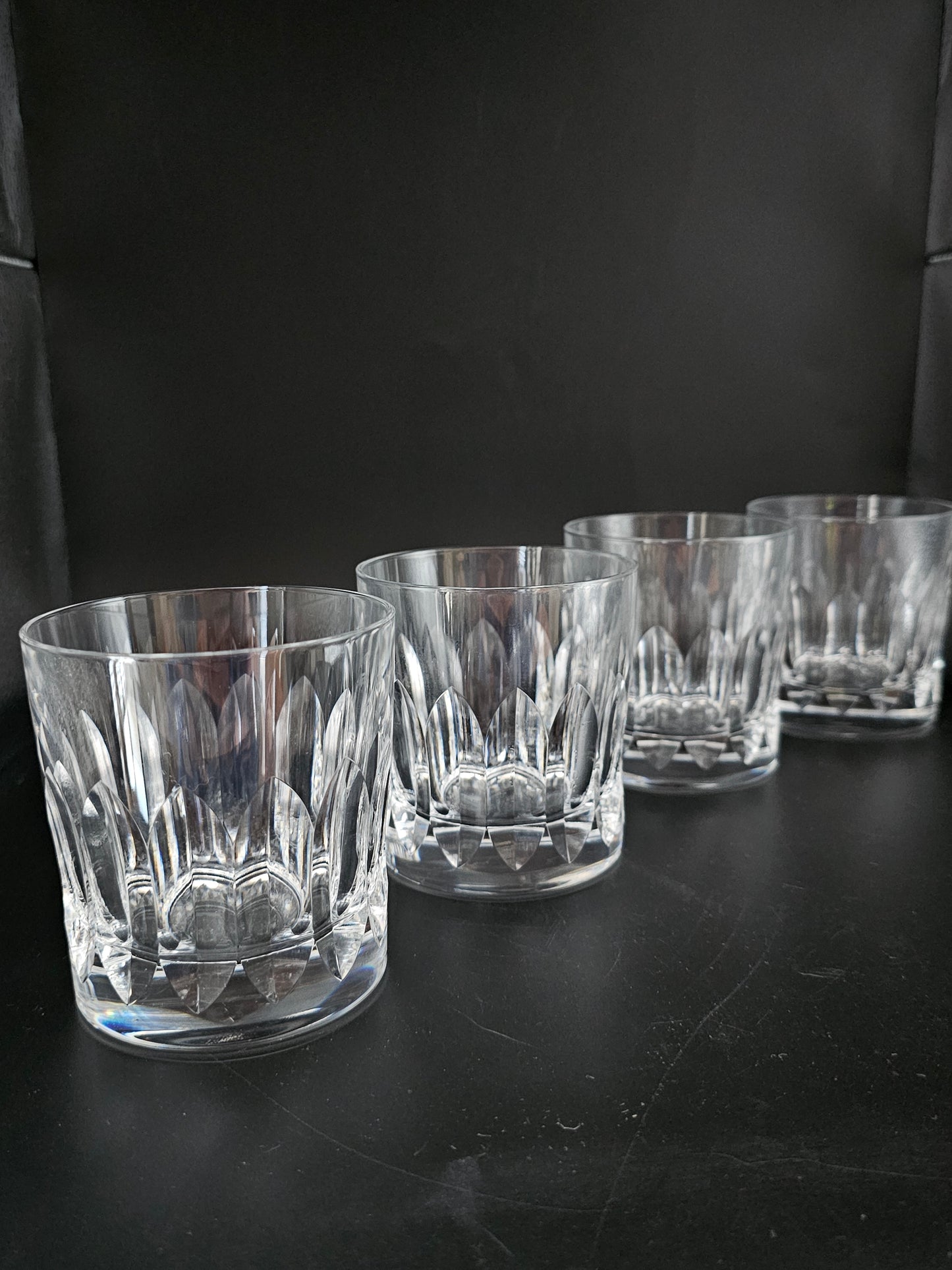 Set of 4 Crystal Tumblers. 10oz