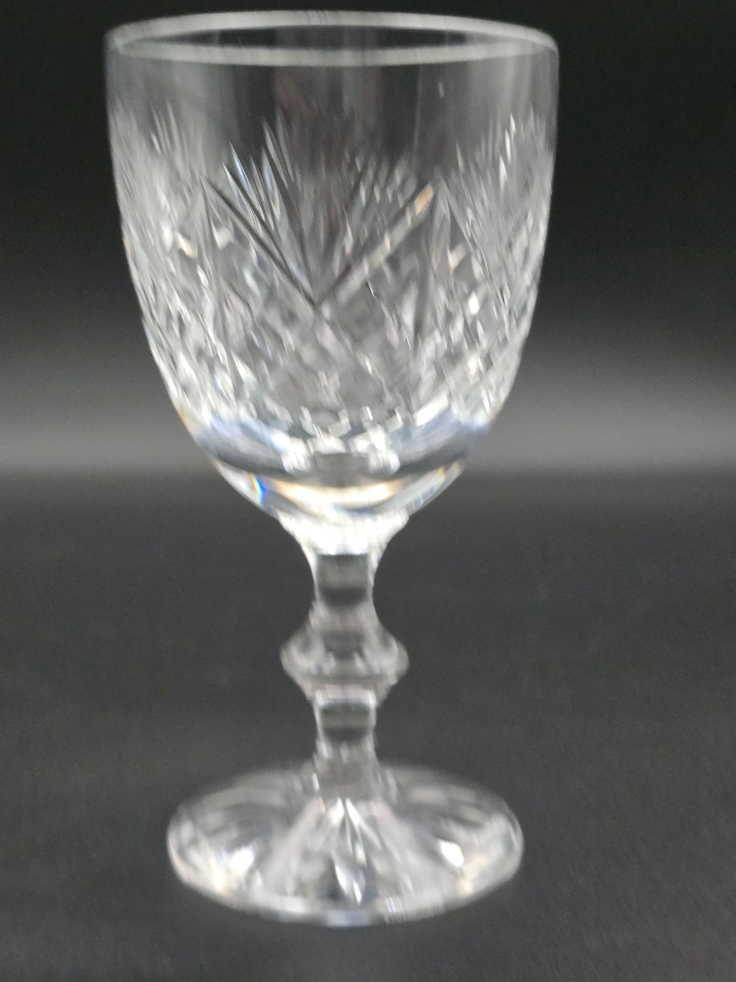 Set of 4 Edinburgh Crystal Iona Pattern 225ml.  14.5cm tall.