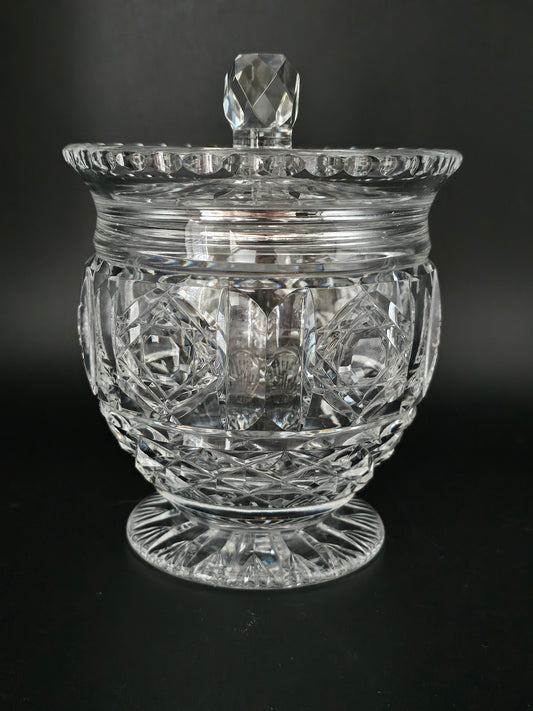 Vintage Crystal Lidded Jar for sweets or biscuits