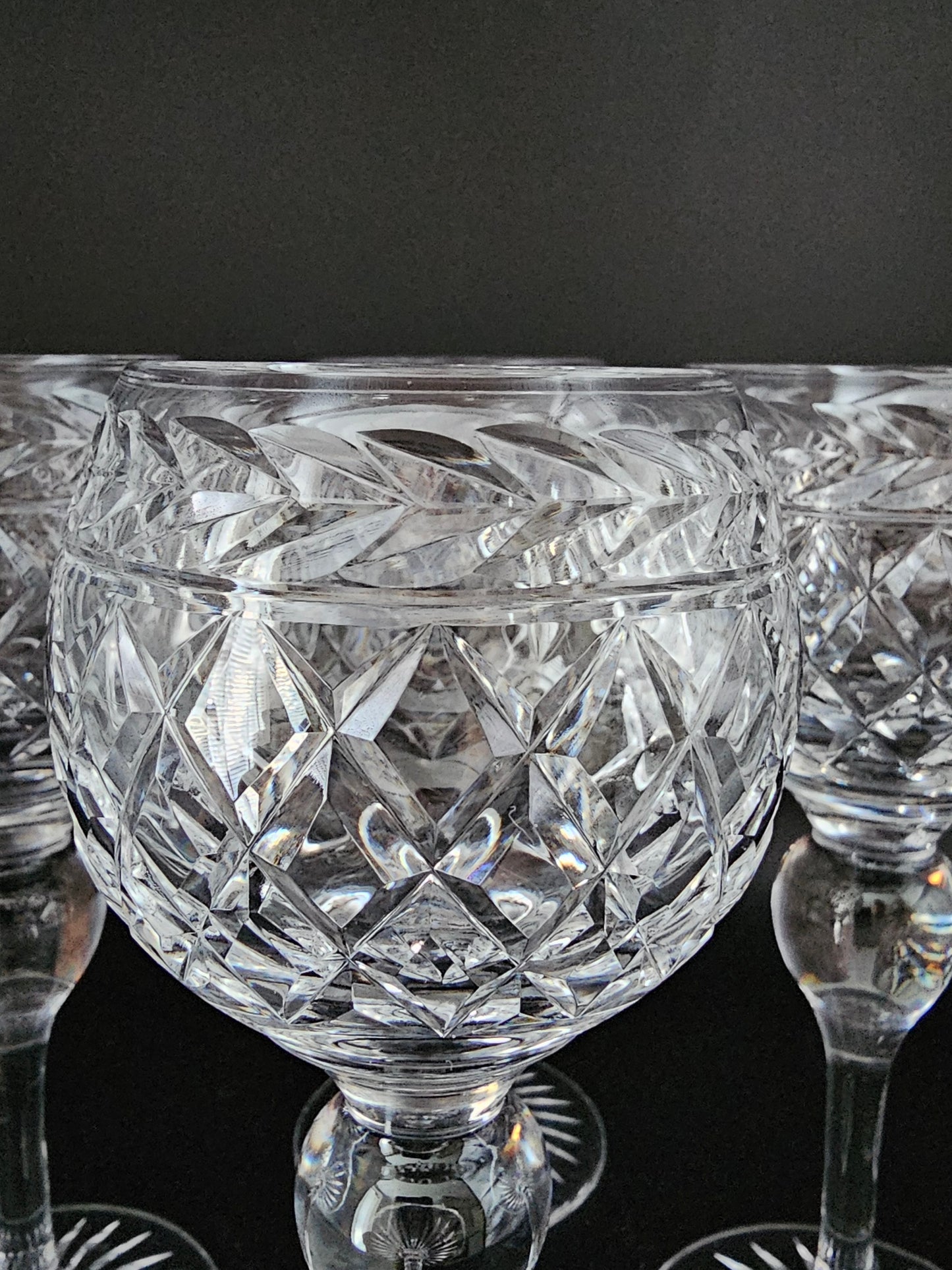 Set of 4 Crystal Wine Goblets 175ml