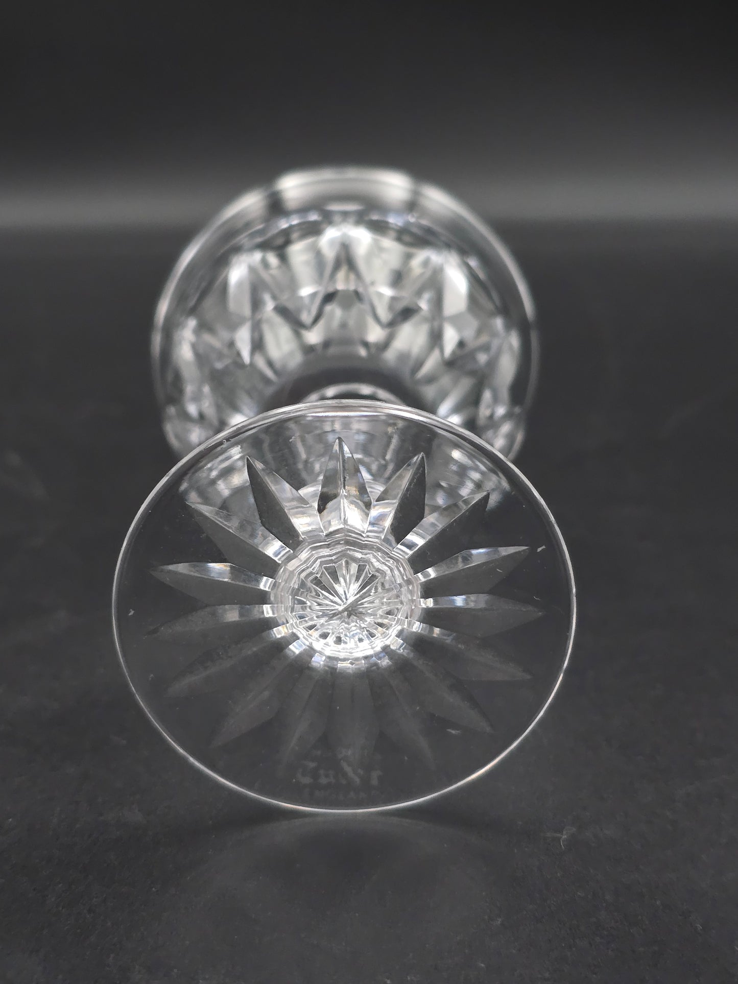 Set of 6 Tudor Crystal Raleigh Pattern English Crystal Coupe glasses 100ml