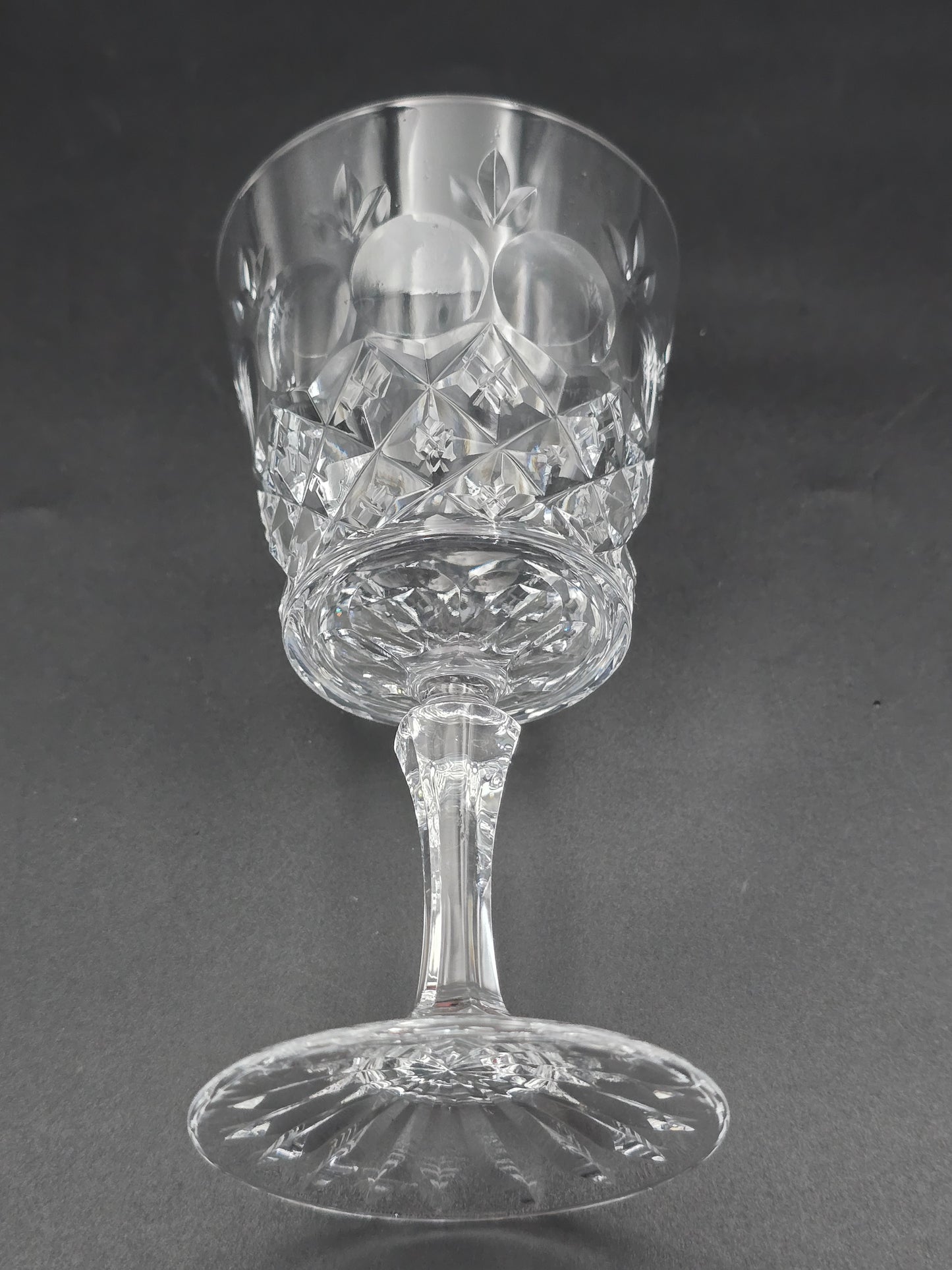 Set of 6 Fine, Hand Cut Crystal Wine Glasses, 175ml Boxed. Brierglass,English.