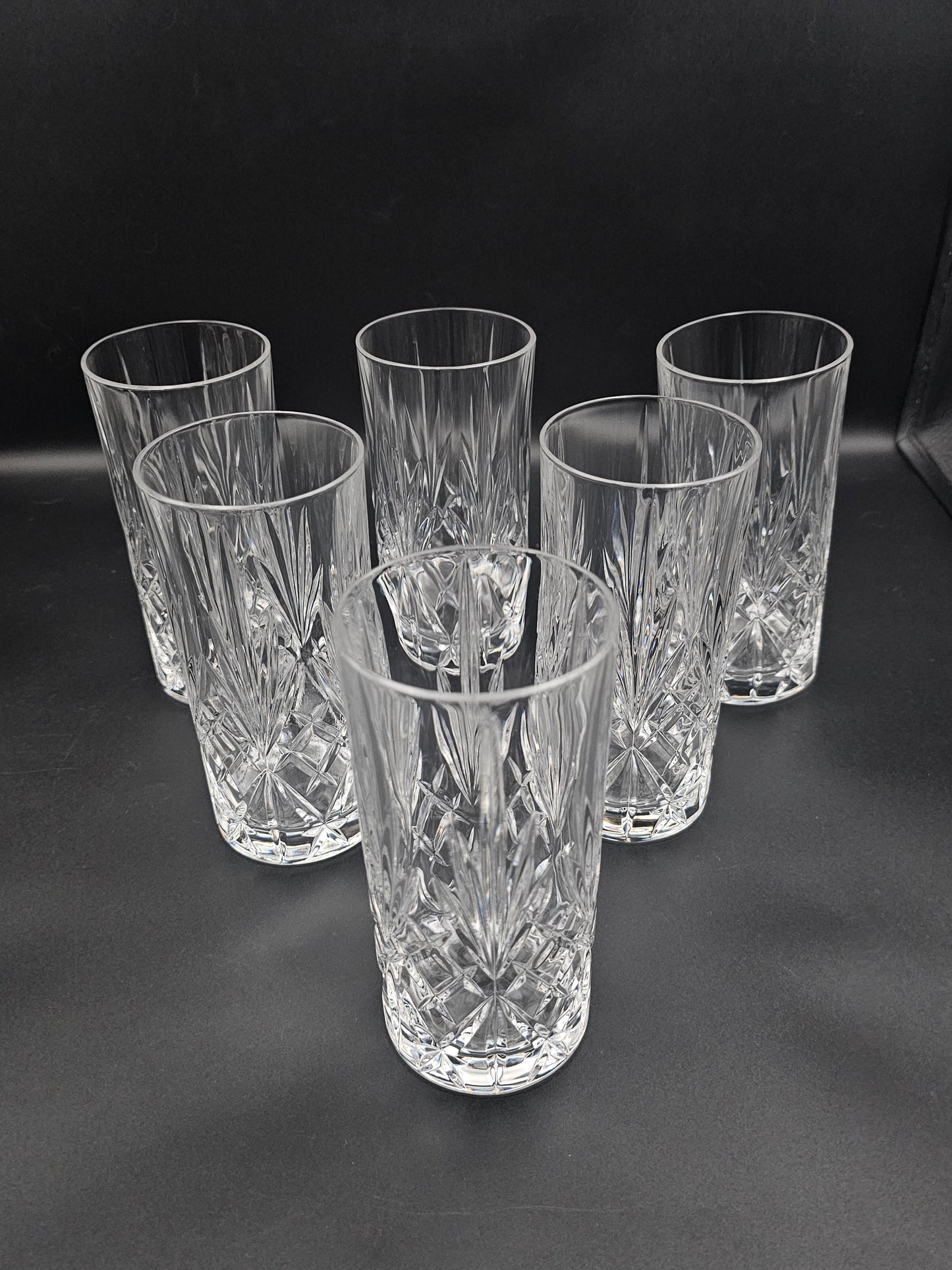 Set of 6 Crystal Hi Ball Tumblers 360ml