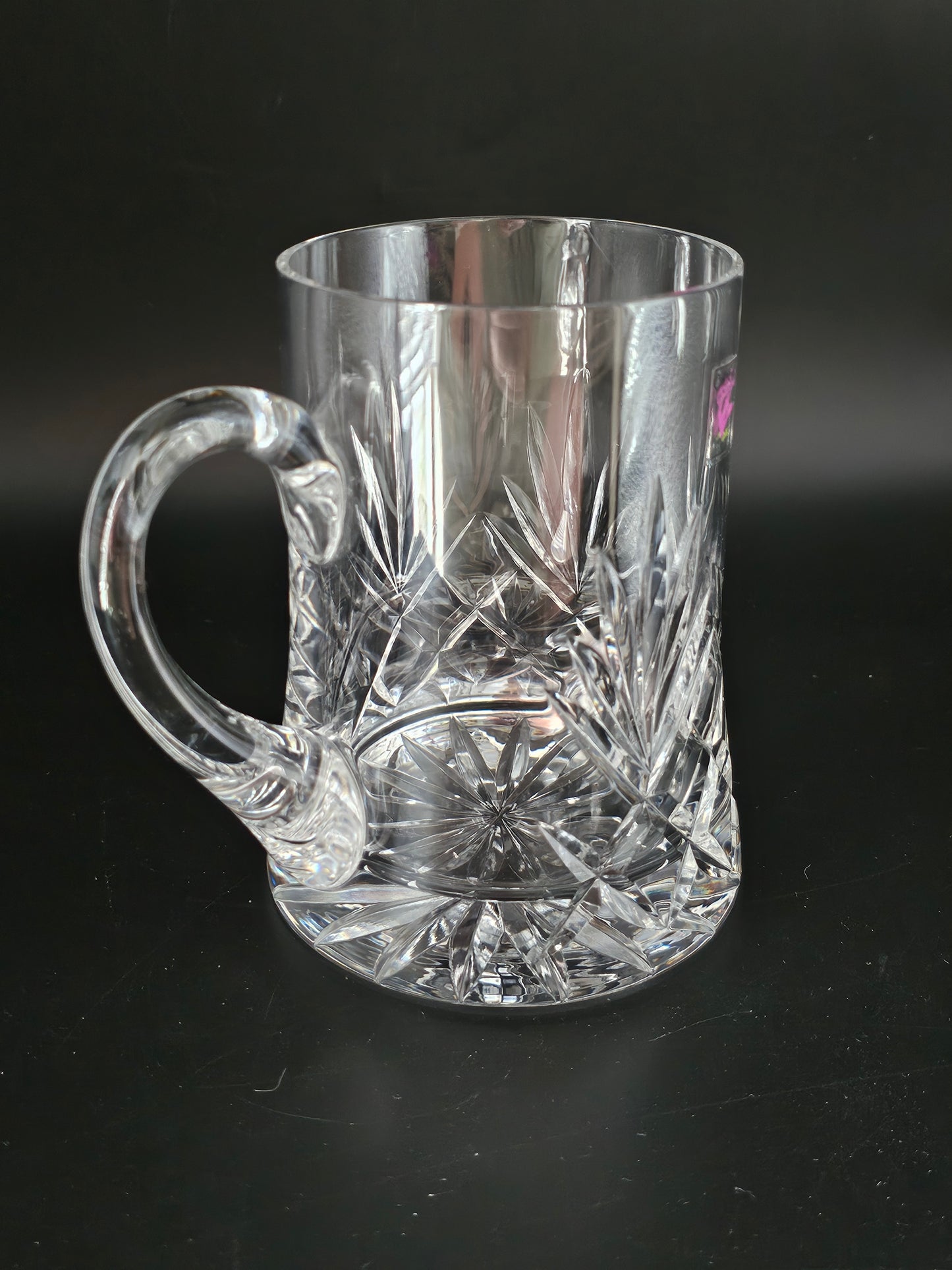 Beautiful, Large Caithness Crystal Tankard.570ml. Boxed.