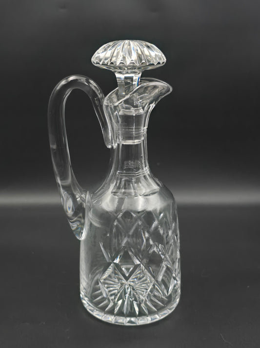 Vintage Crystal glass Carafe Decanter. 800ml. 23cm tall