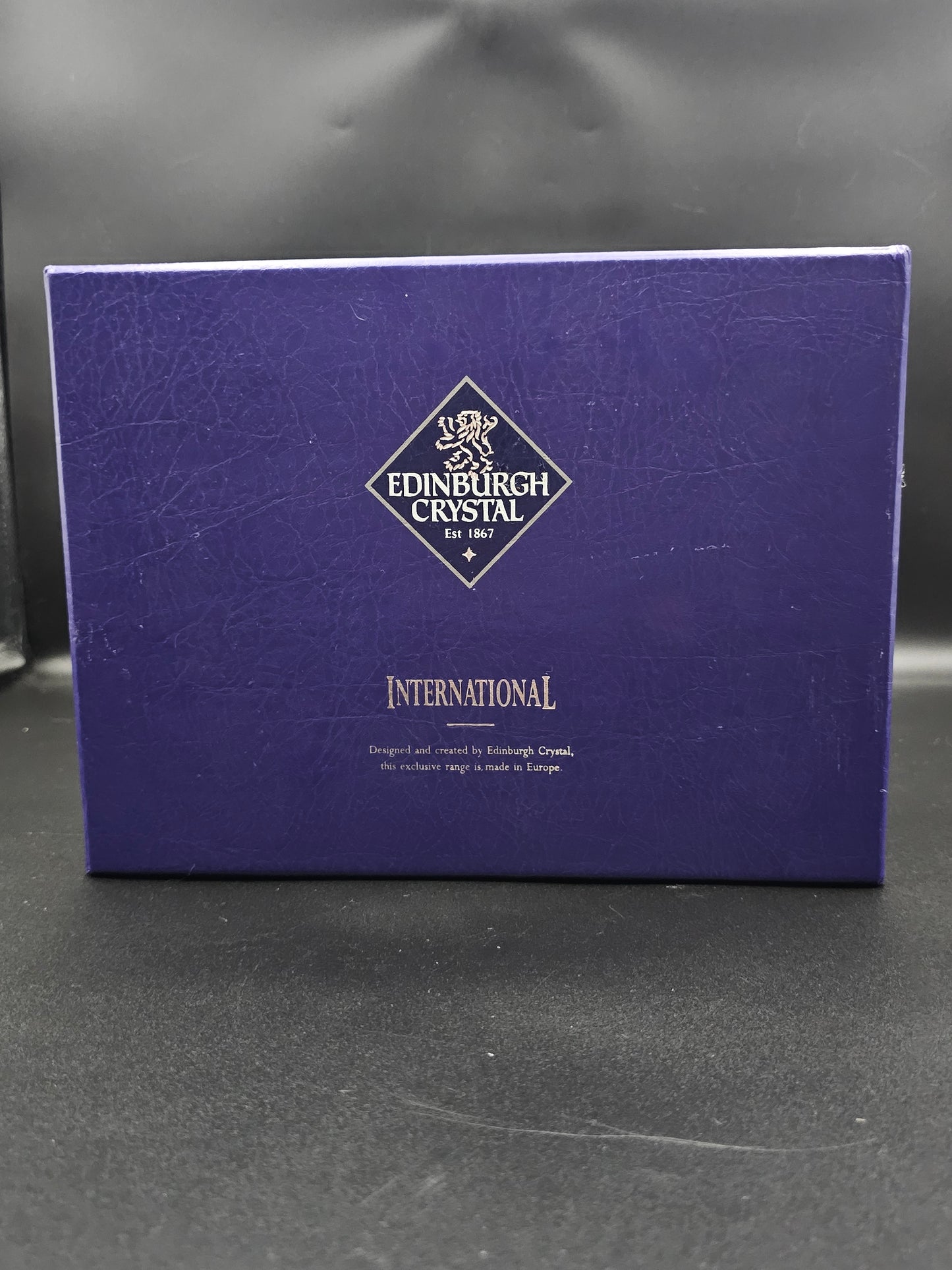 Set of 6 Edinburgh Crystal Whisky Tumblers 10oz boxed. Recessed concave base