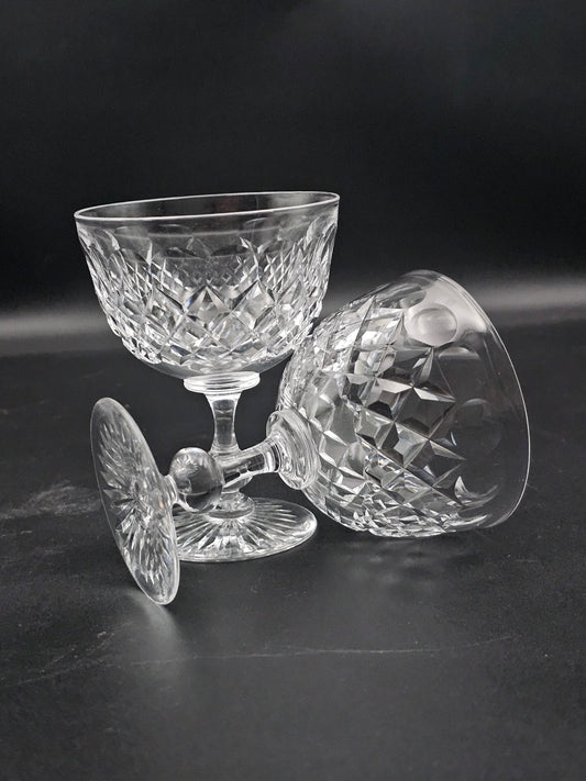 Beautiful pair of Crystal Champagne Coupes