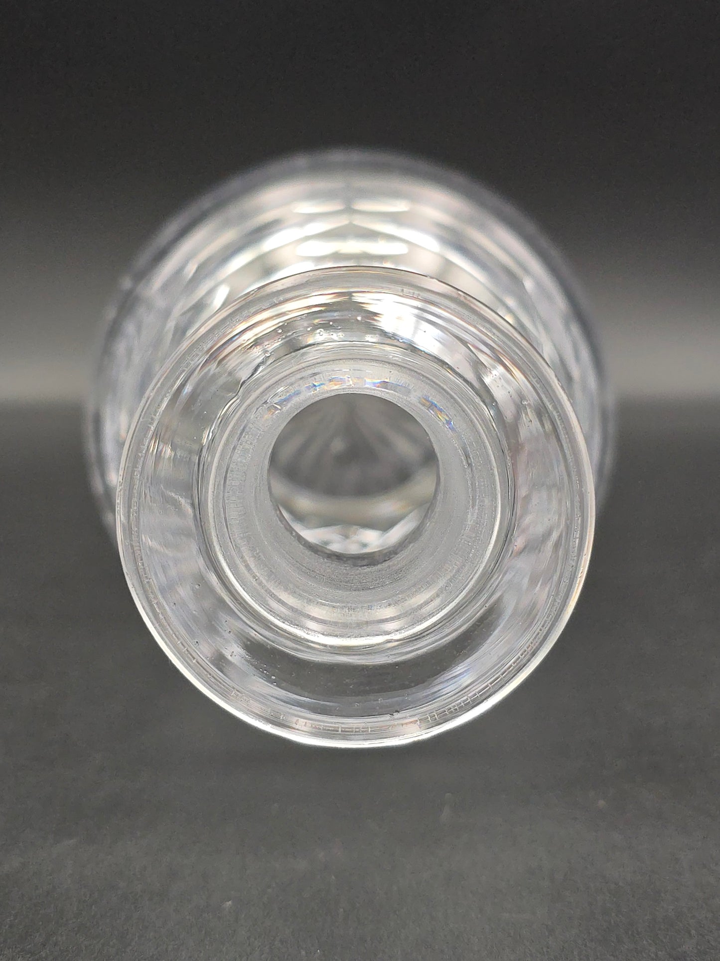 Vintage Cut Crystal Decanter with Round Stopper – Heavy Lead Crystal – Unmarked but Beautifully Crafted – Barware Gift Idea