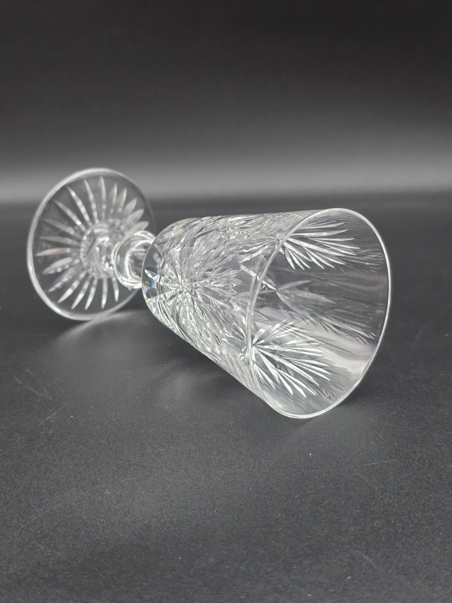 Star of Edinburgh, Edinburgh Crystal set of 6 Crystal Wine glasses. 150ml. 13.5cm tall
