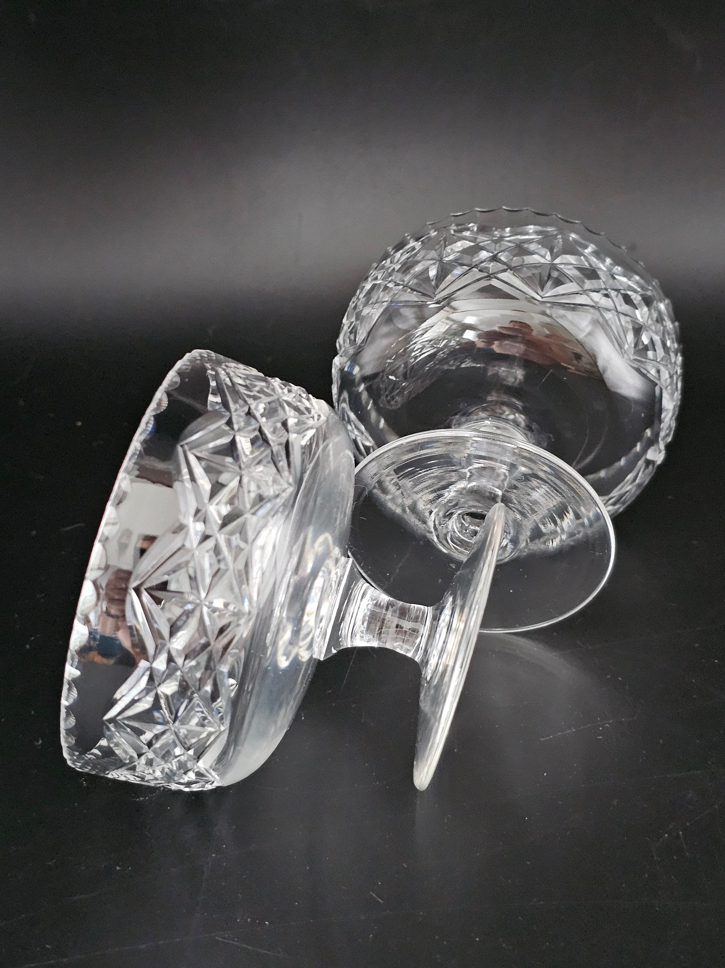 Pair of Crystal Glass Dessert/ice cream bowls.