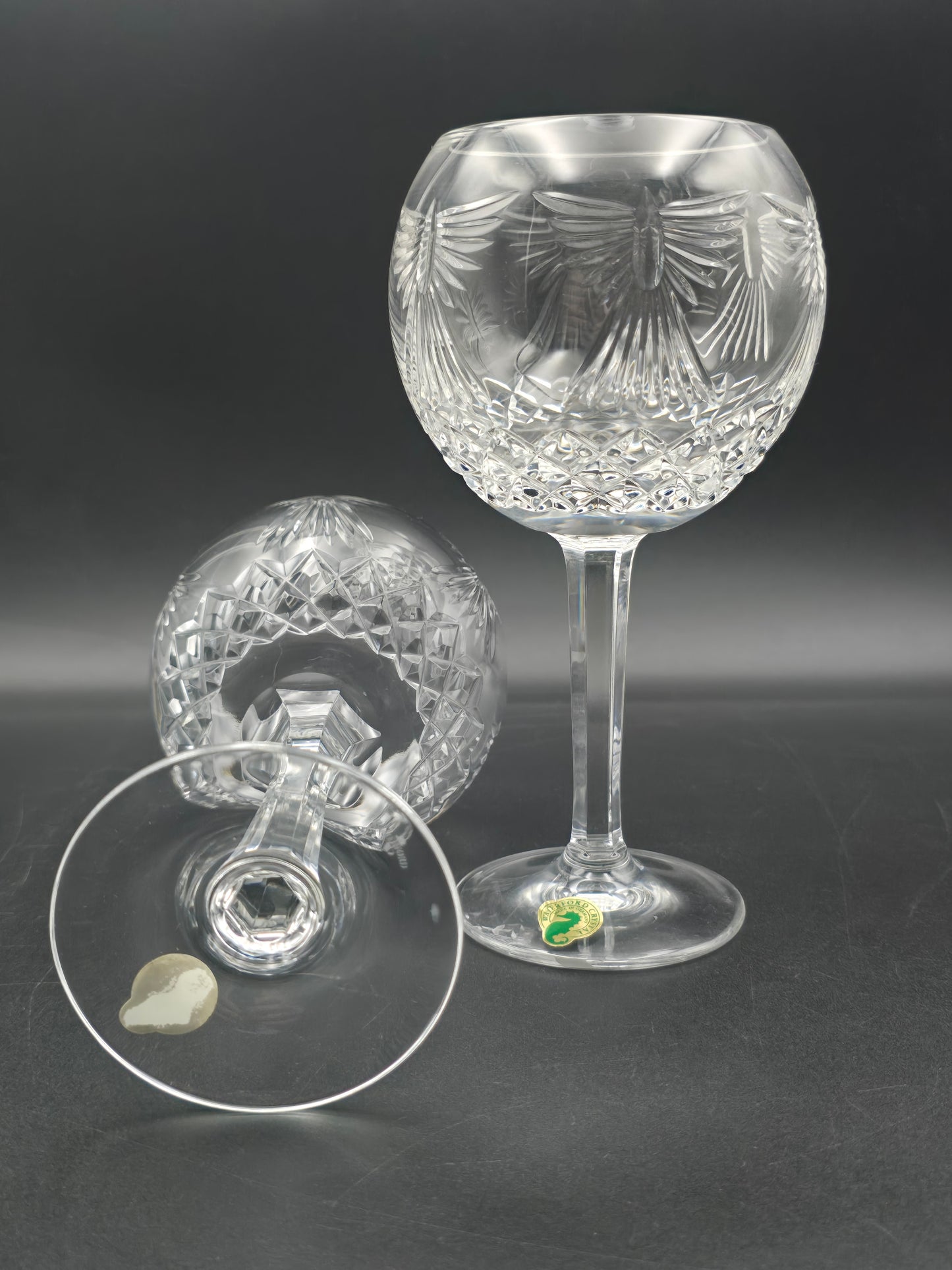 Waterford Crystal The Millennium Collection Toasting Goblets Pair. Fifth Toast - Peace. Boxed