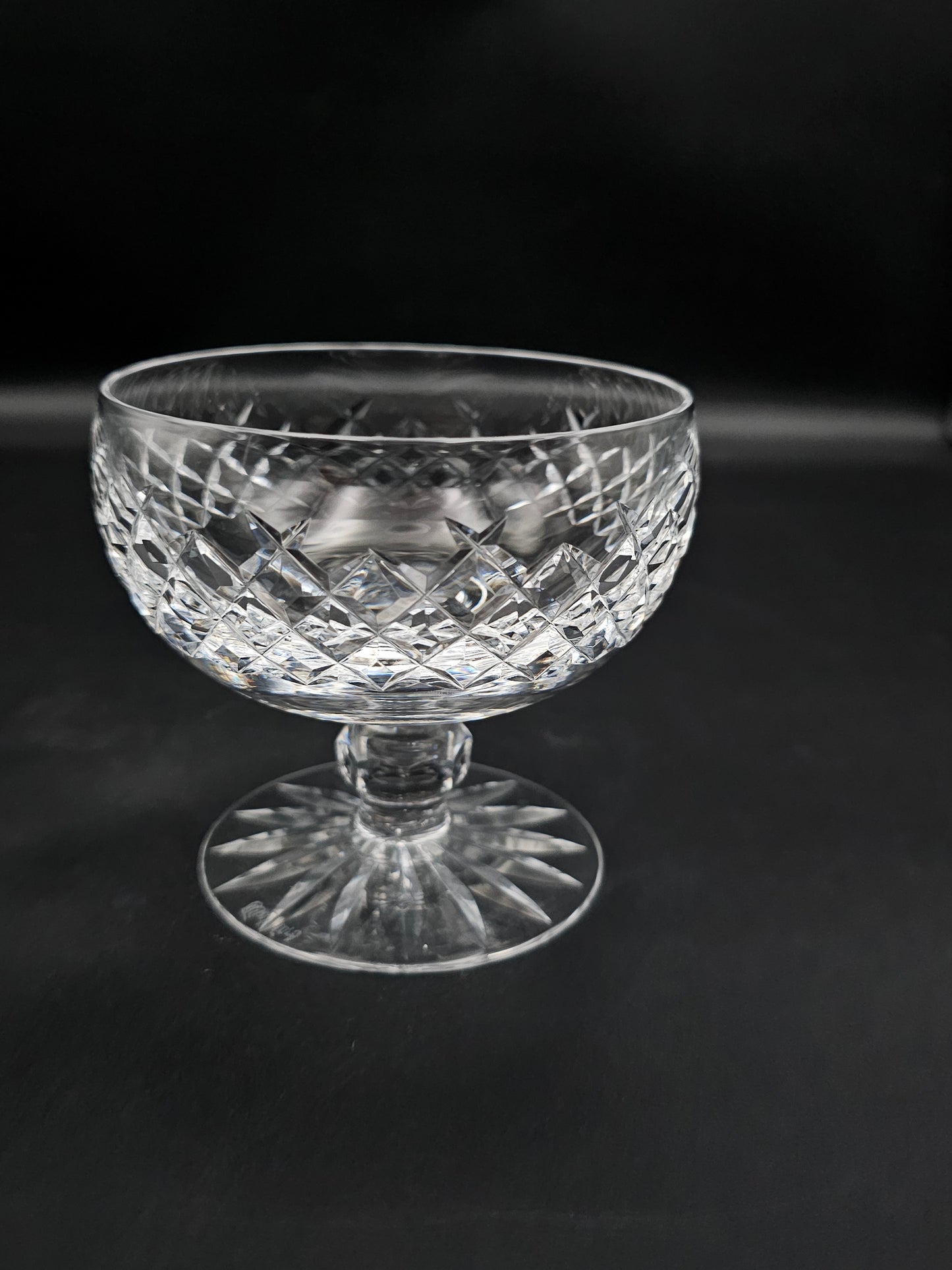 Waterford Crystal Boyne Pattern set of 6 Crystal dessert or starter bowls.