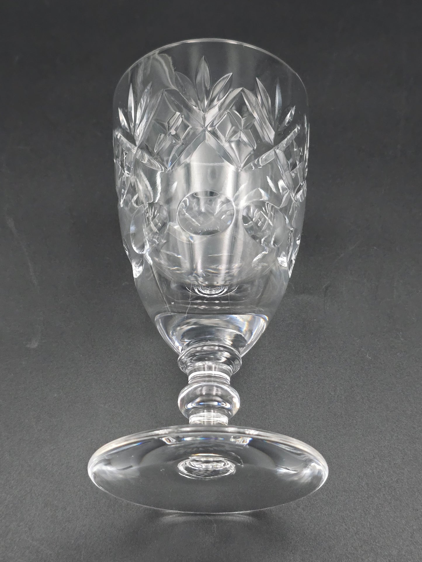 Royal Doulton Georgian Pattern Crystal wine goblets 200ml 13.5cm tall