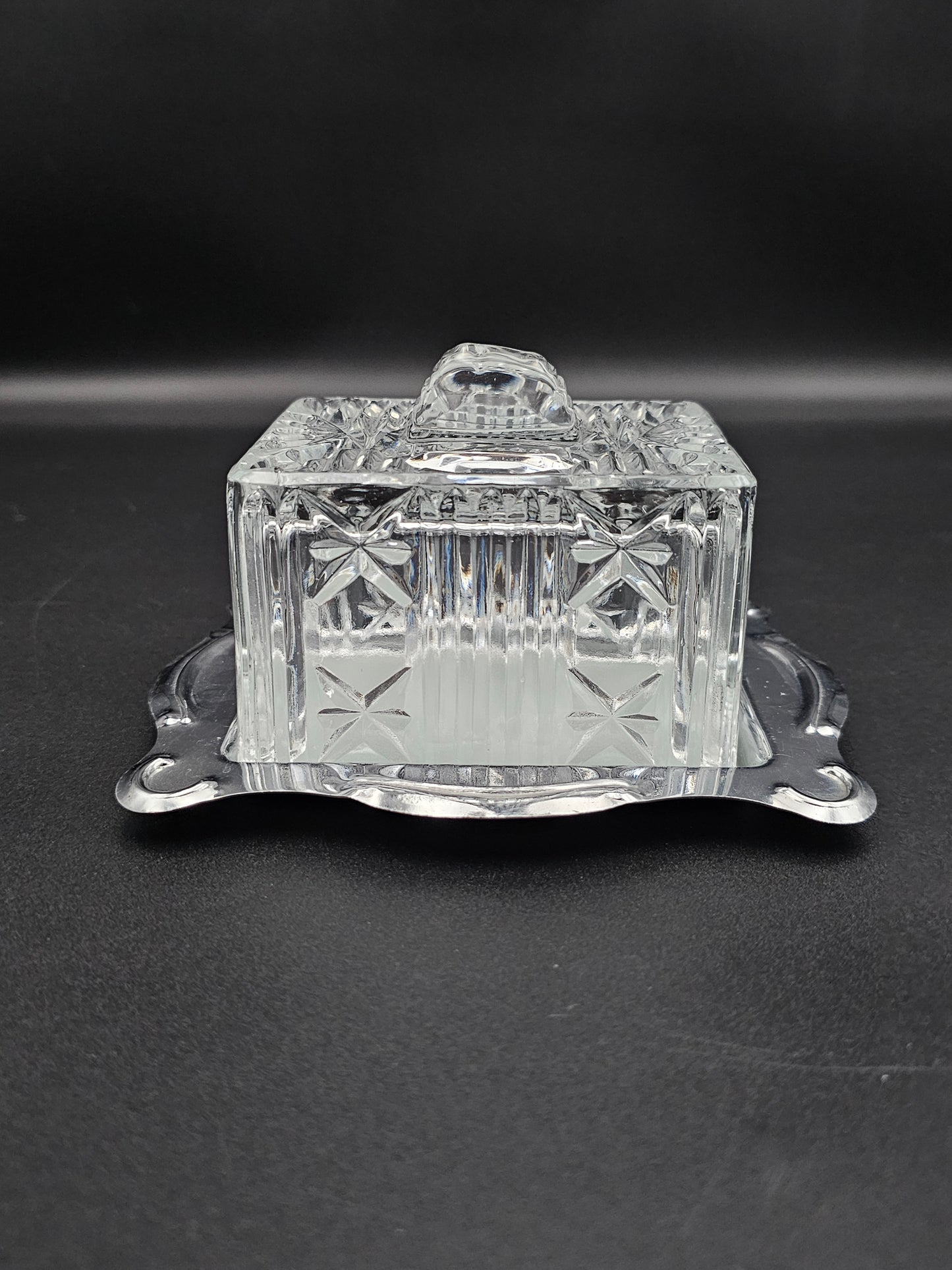 Beautiful Crystal butter dish