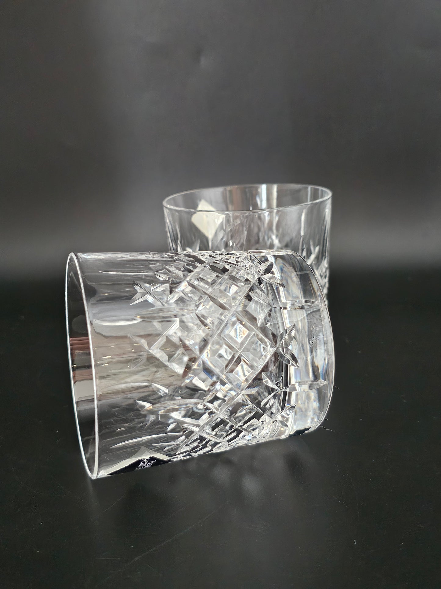 Pair of Edinburgh Crystal Appin Pattern Tumblers. 8oz