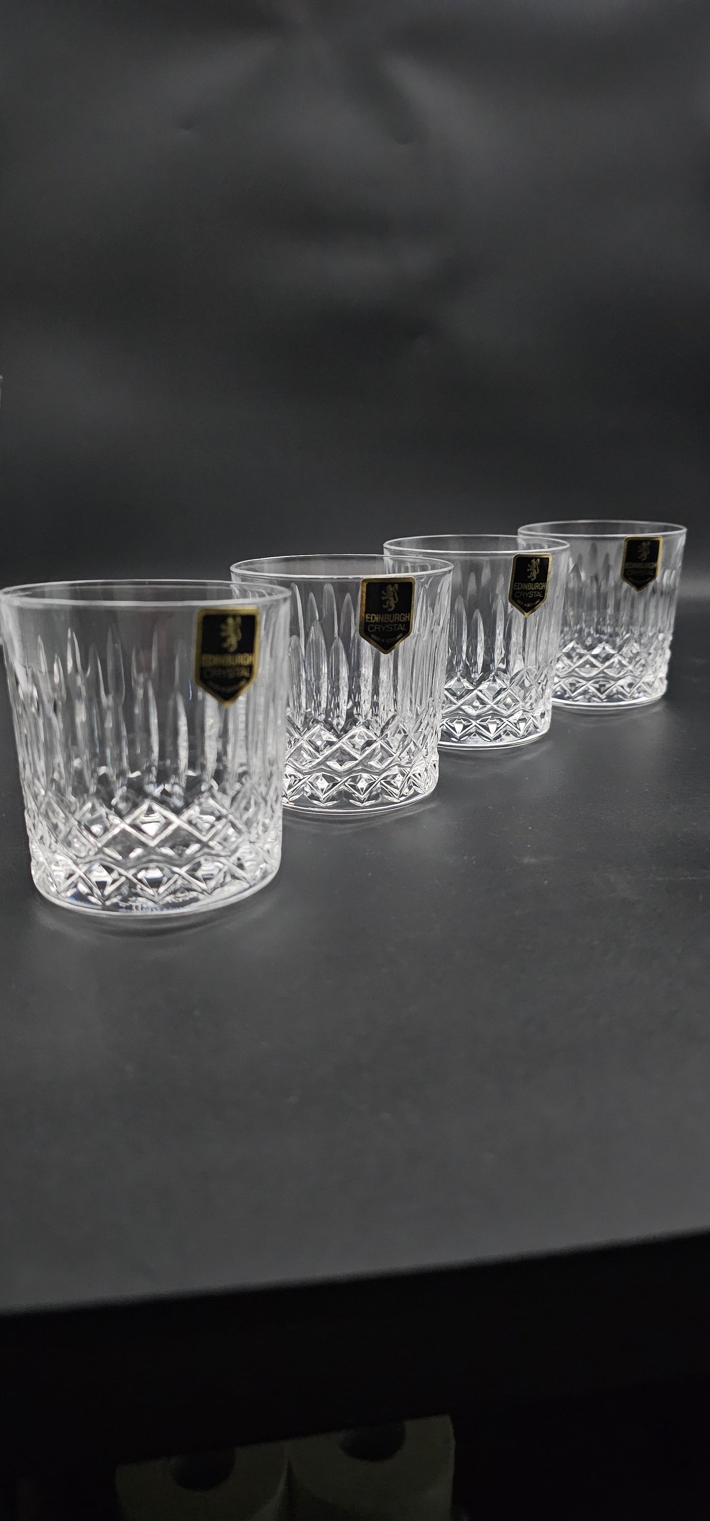 Set of 4 Edinburgh Crystal Appin small Whisky Tumblers 7oz