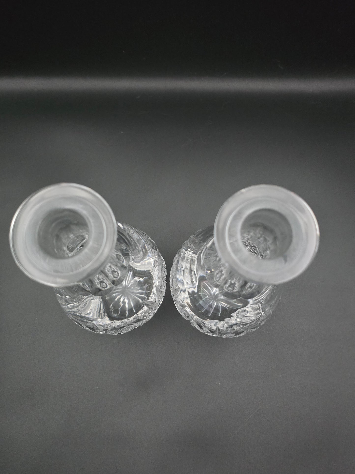 Beautiful pair of Crystal Decanters