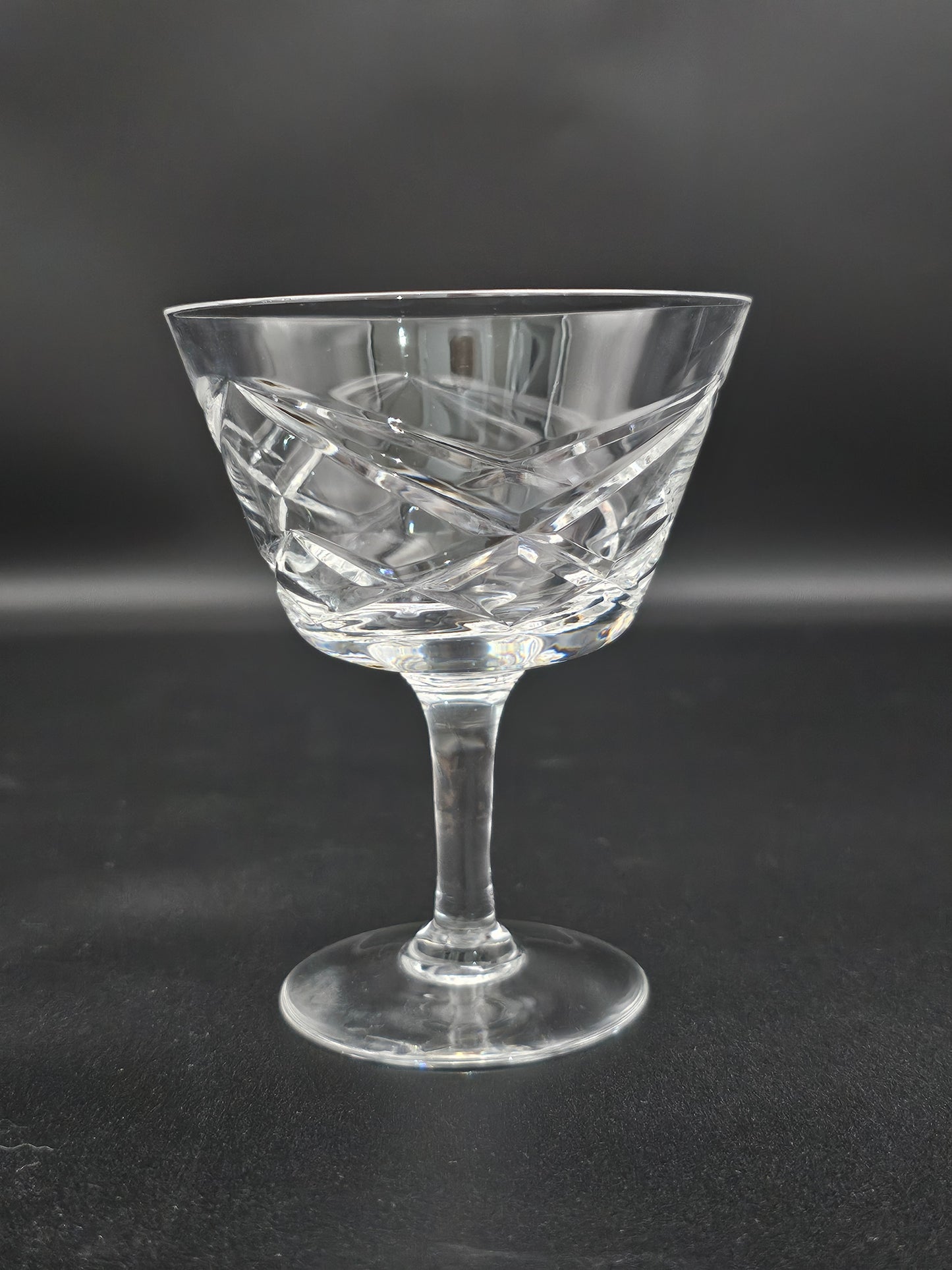 Beautiful vintage set of 6 (7) fine Crystal Champagne Coupes