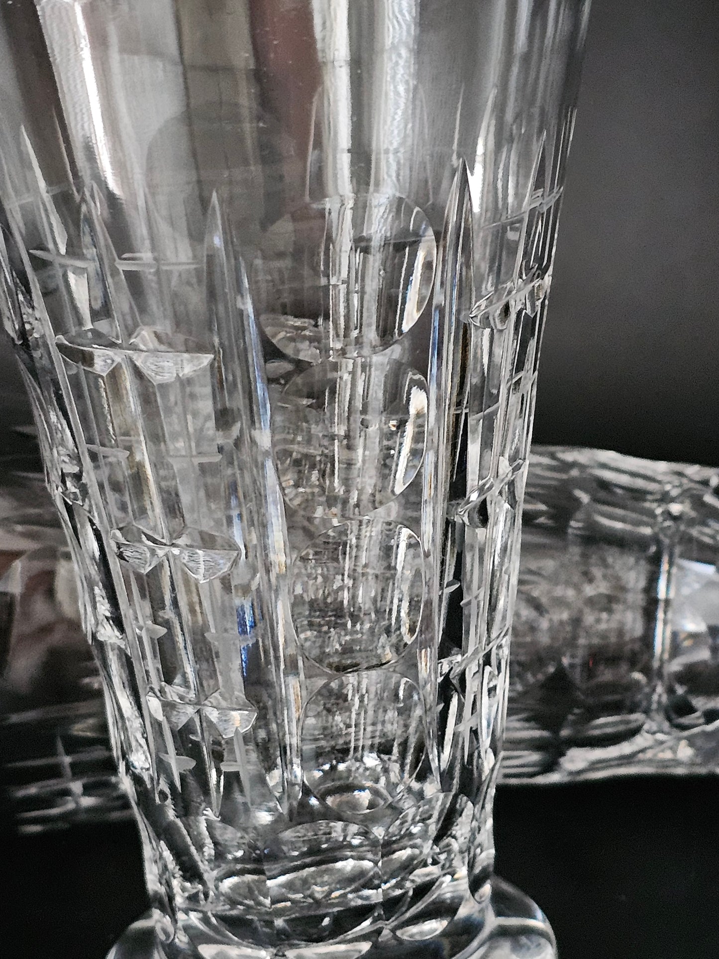 Pair of Crystal Tumblers. 12oz