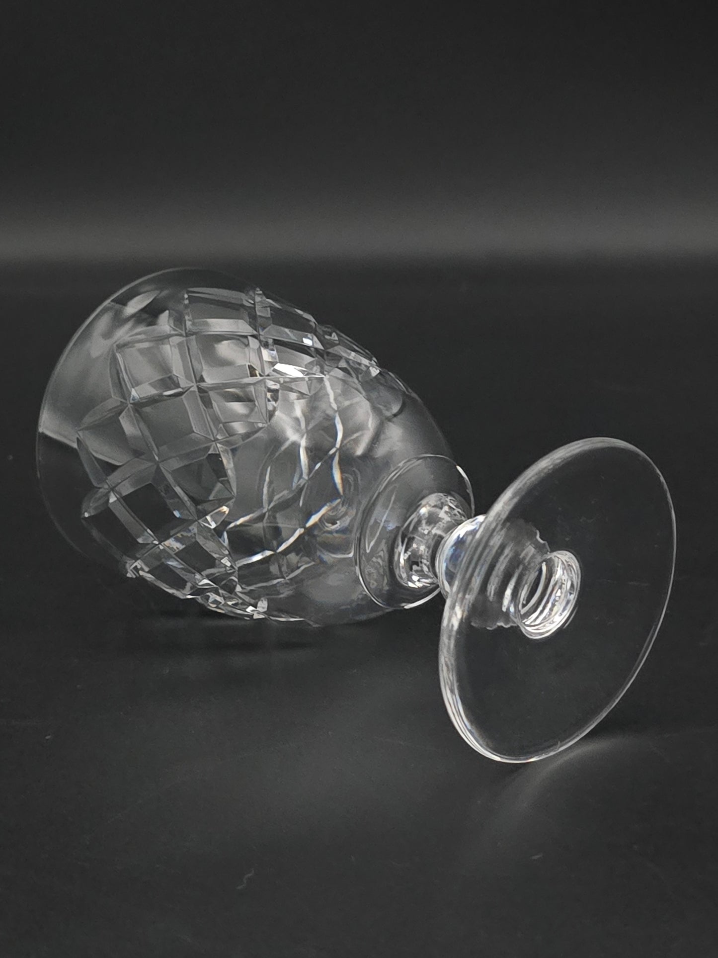 Set of 4 Crystal Glass goblets. 165ml. 12cm tall