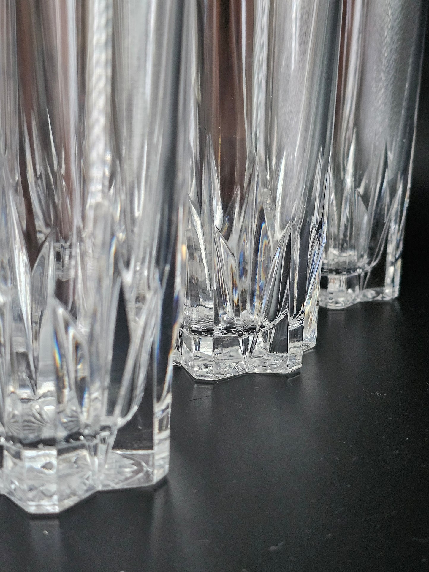 Set of 6 Crystal Glass Hi Ball glasses. 325ml