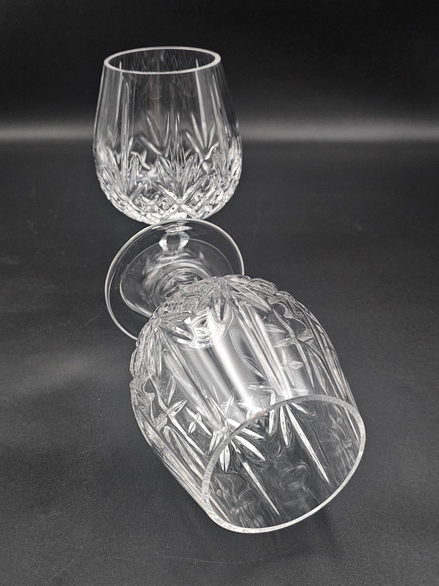 Pair of Crystal Brandy Glasses 12oz