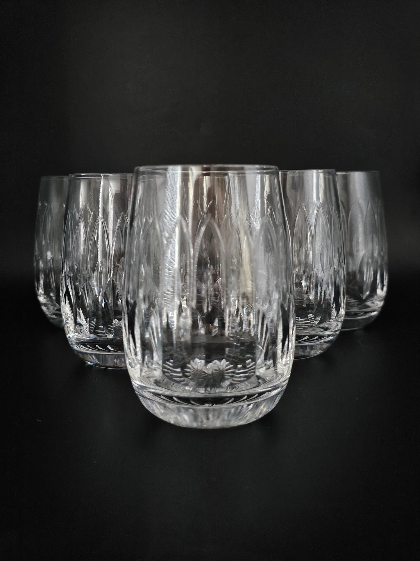 Set of 6 Crystal tumblers. Ideal for water or juice. 300ml. 11oz