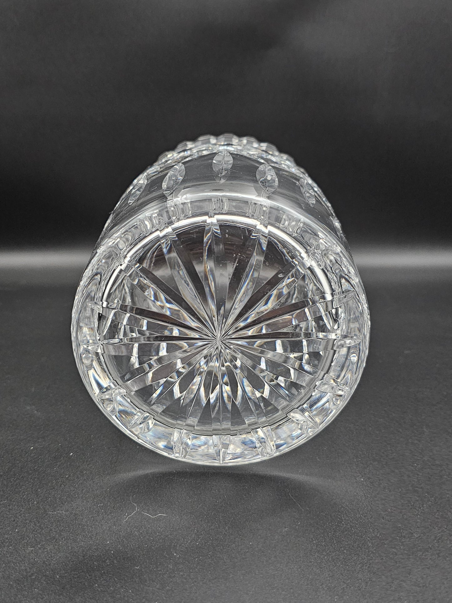 Waterford lismore pattern crystal lidded biscuit jar