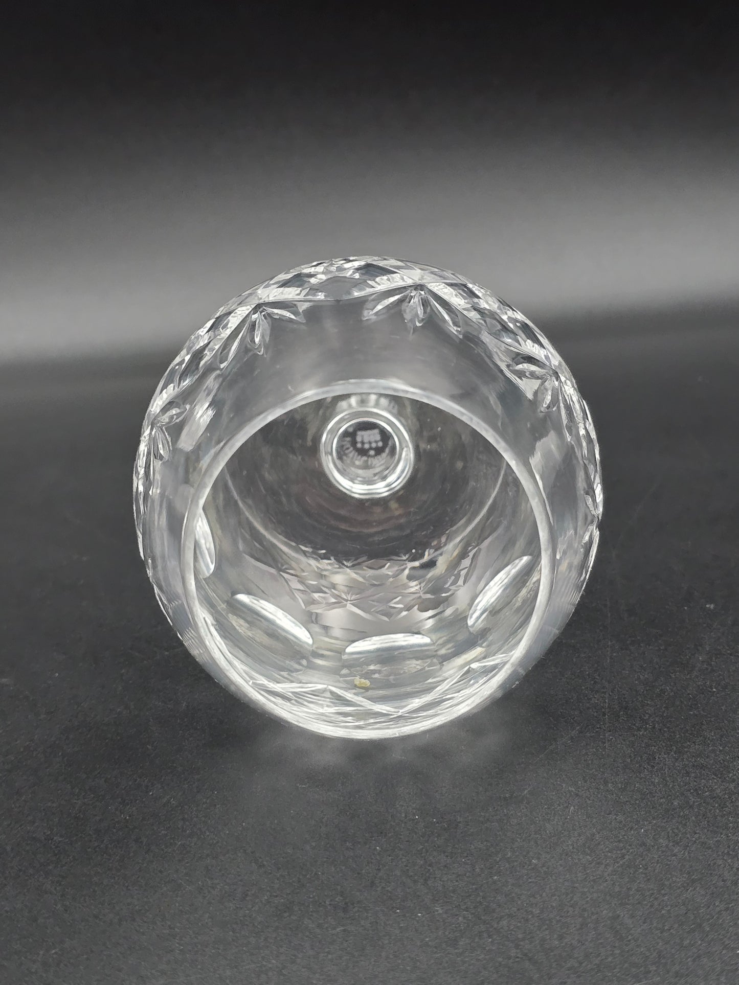 Set of 4 Royal Doulton Georgian Pattern Crystal Brandy Cognac Glasses. 11oz