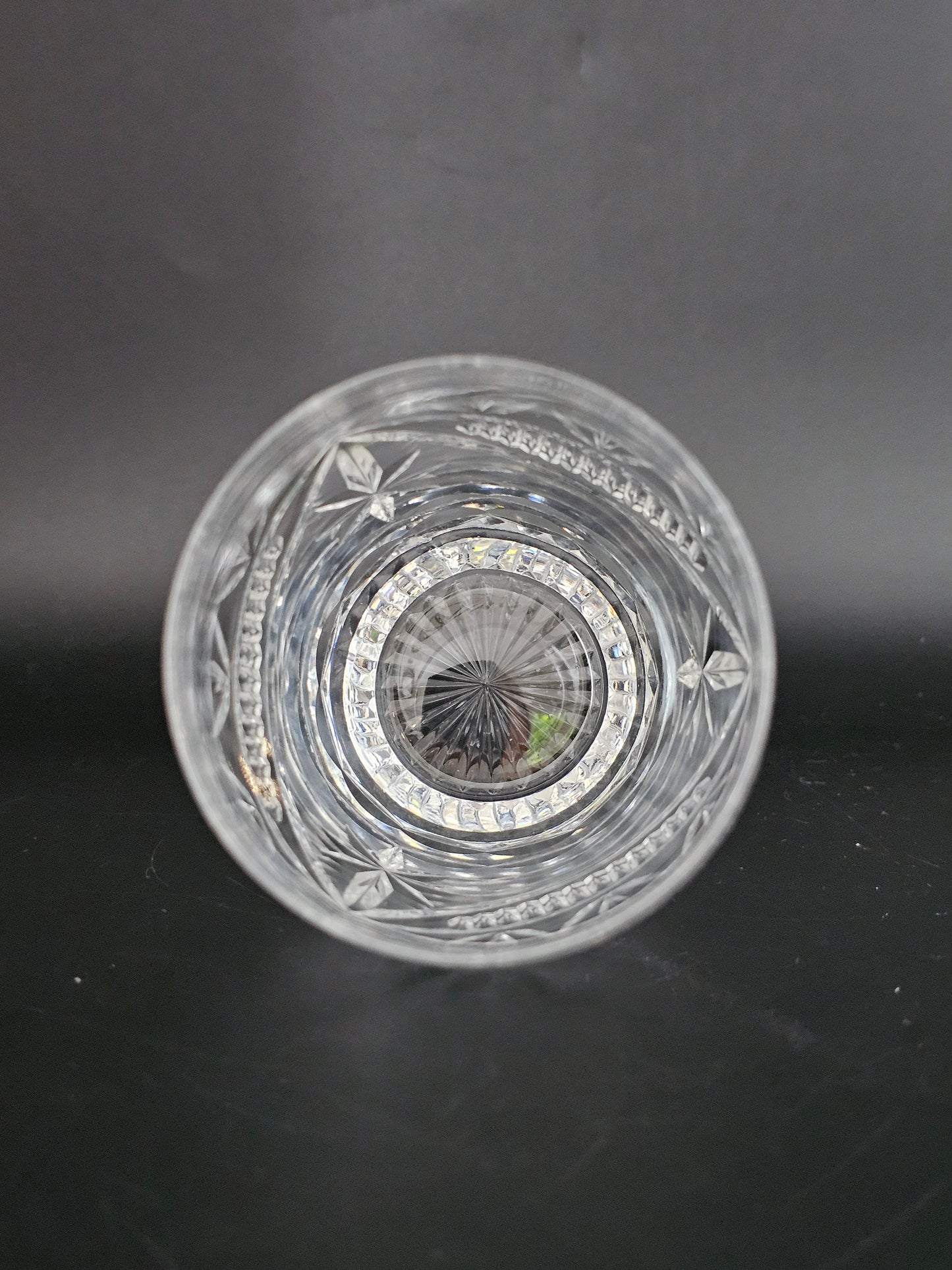 Set of 4 Vintage Crystal Tumbler glasses 350ml