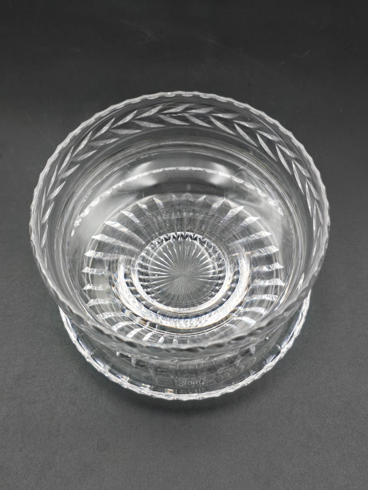 Set of Six Stuart Crystal Arundel Dessert / Pudding  or Starter Bowls – Fan Base Design – Made in England