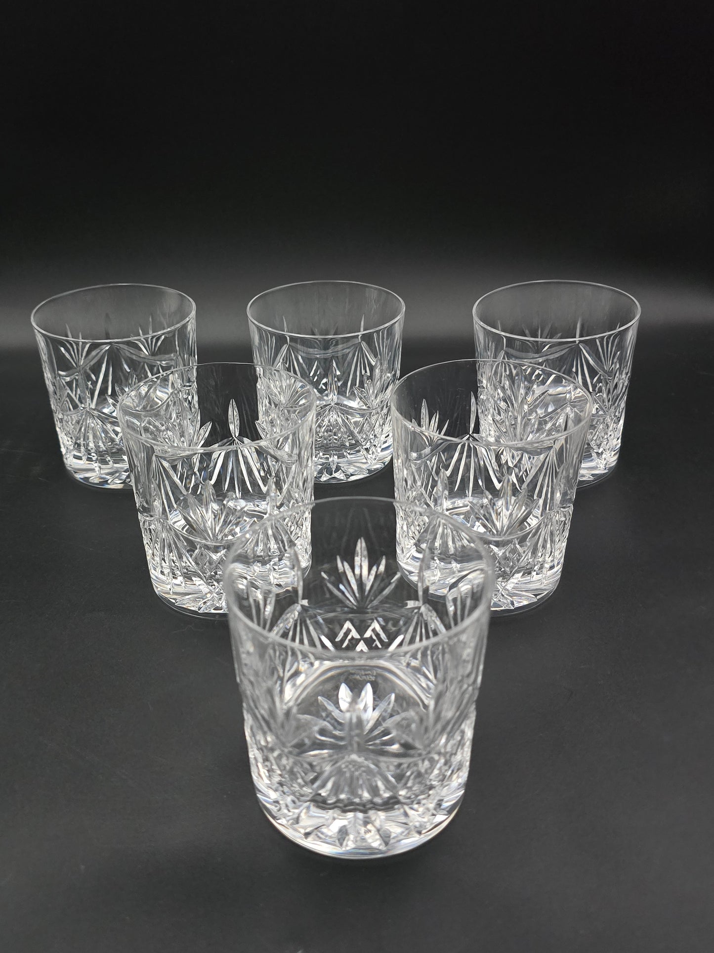 Set of 6 Edinburgh Crystal Beauly 9 oz Tumblers – Original Box, Star‑Cut Base, 1st Quality