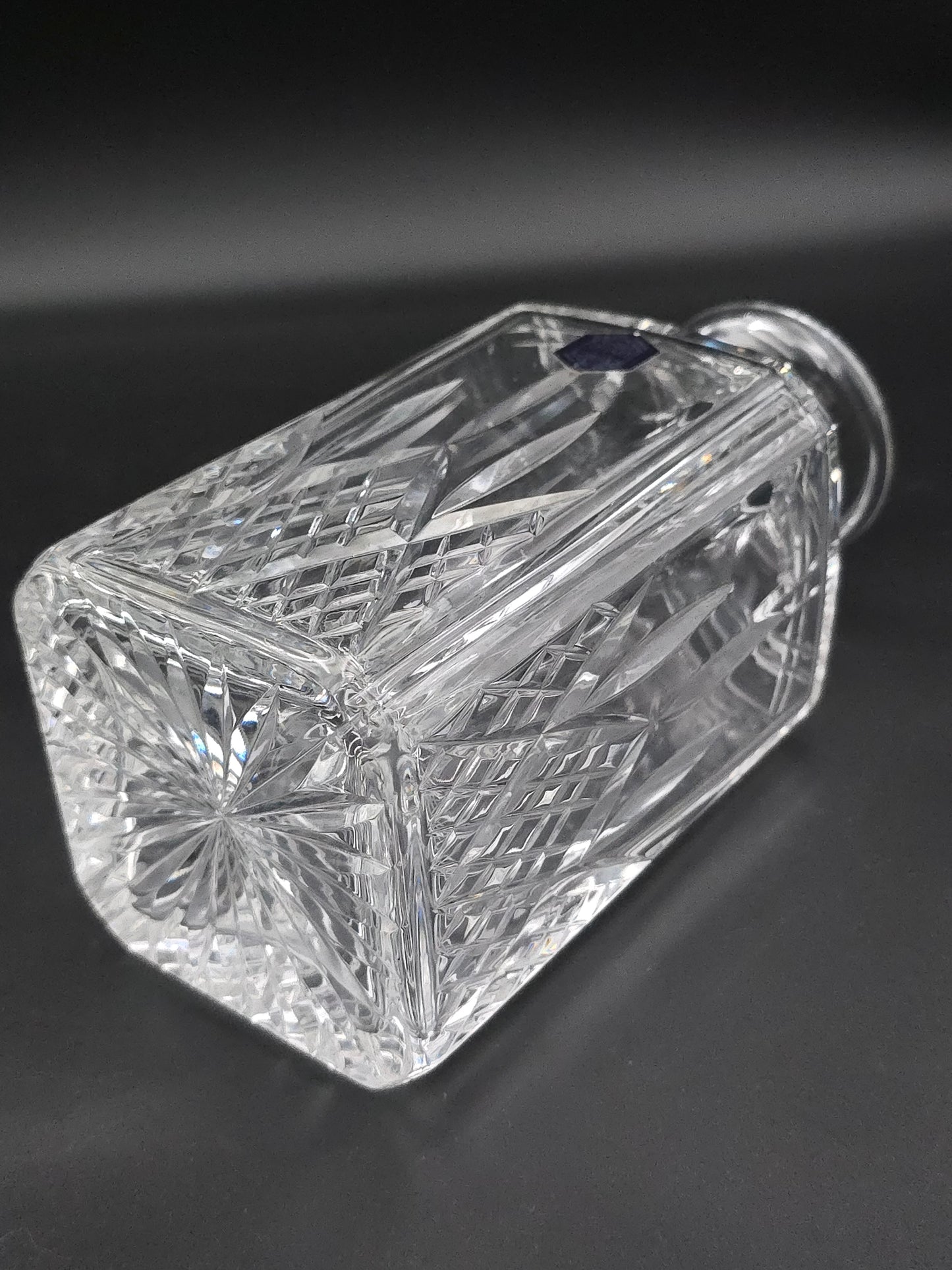 Stuart Crystal Hamilton Pattern Decanter with Stopper in Original Box