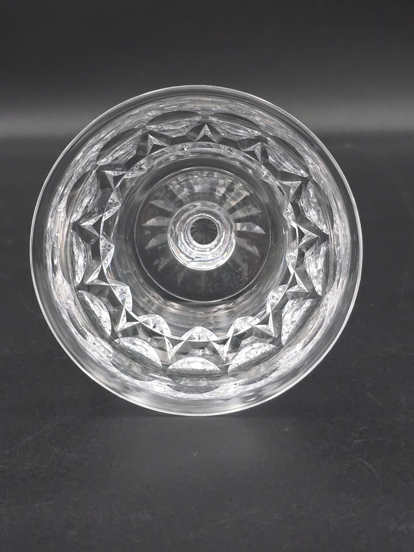 Set of 6 Tudor English Crystal Champagne Coupes 165ml Rayleigh Pattern.