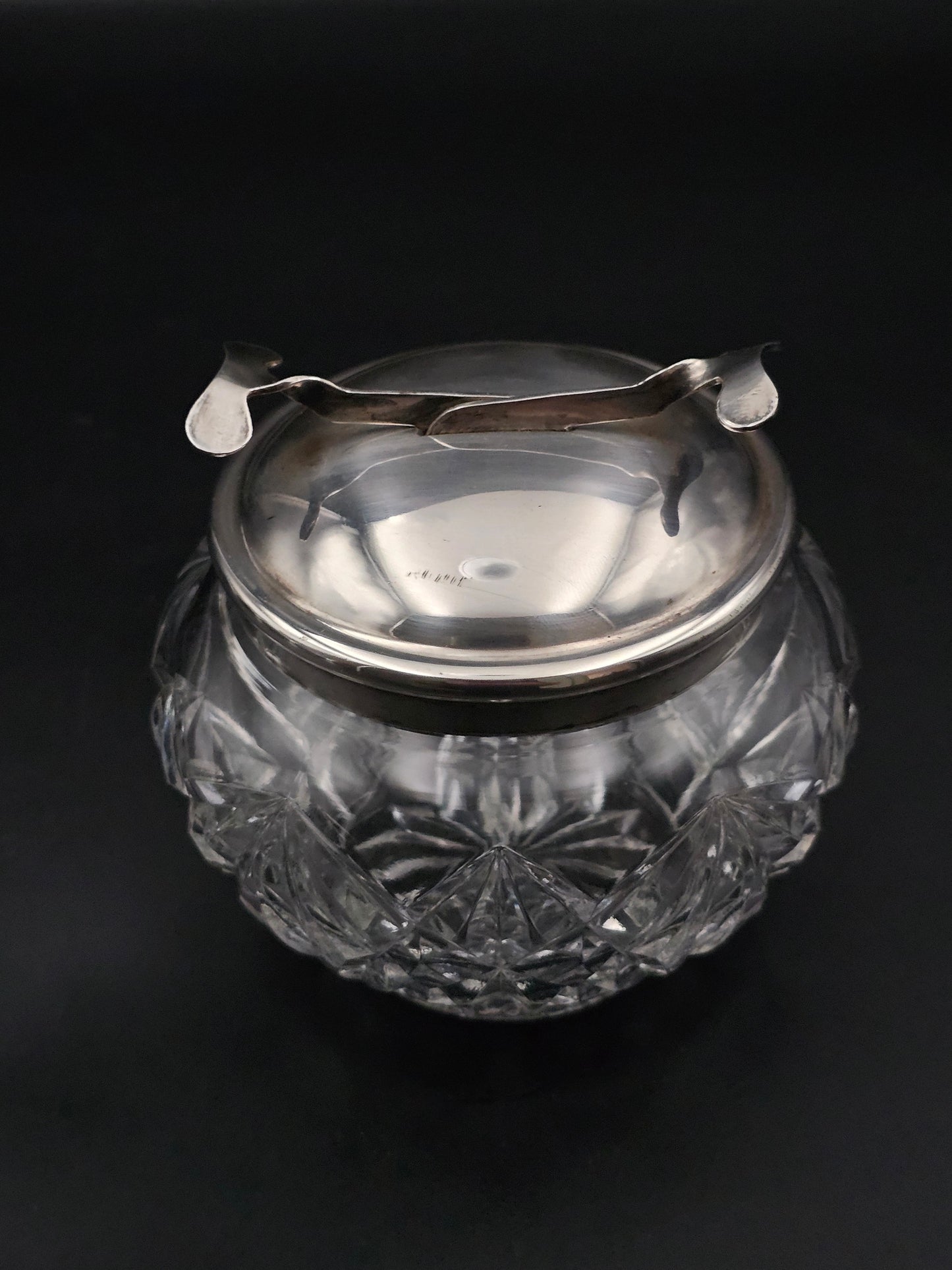 Beautiful vintage glass sugar cube bowl