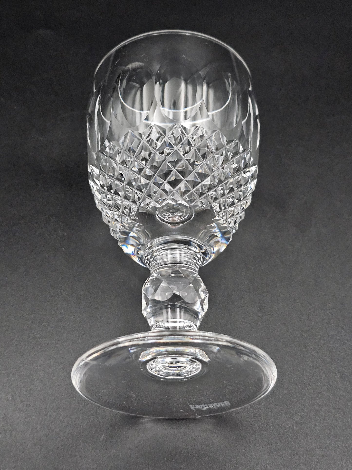 Waterford Colleen Pattern Irish Crystal short knopped stem liqueur glasses 120ml