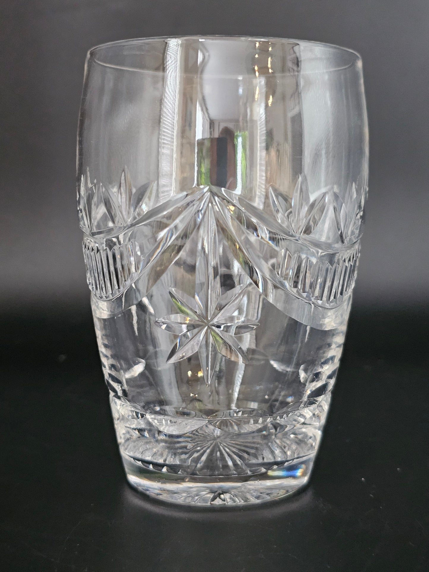 Set of 4 Vintage Crystal Tumbler glasses 350ml