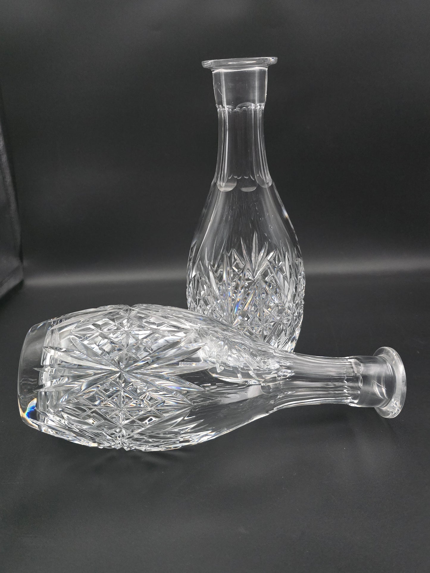 Beautiful pair of Crystal Decanters