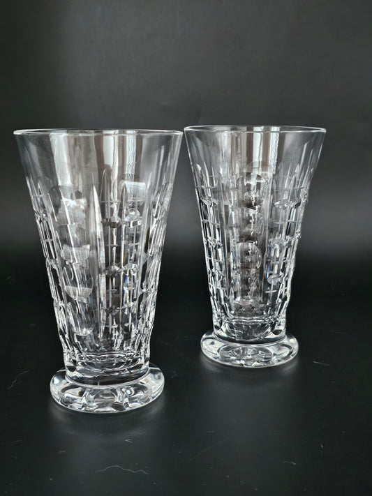 Pair of Crystal Tumblers. 12oz