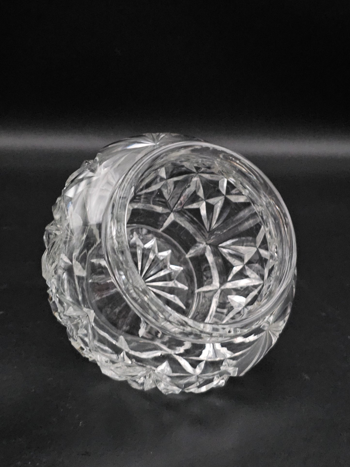 Beautiful vintage glass sugar cube bowl