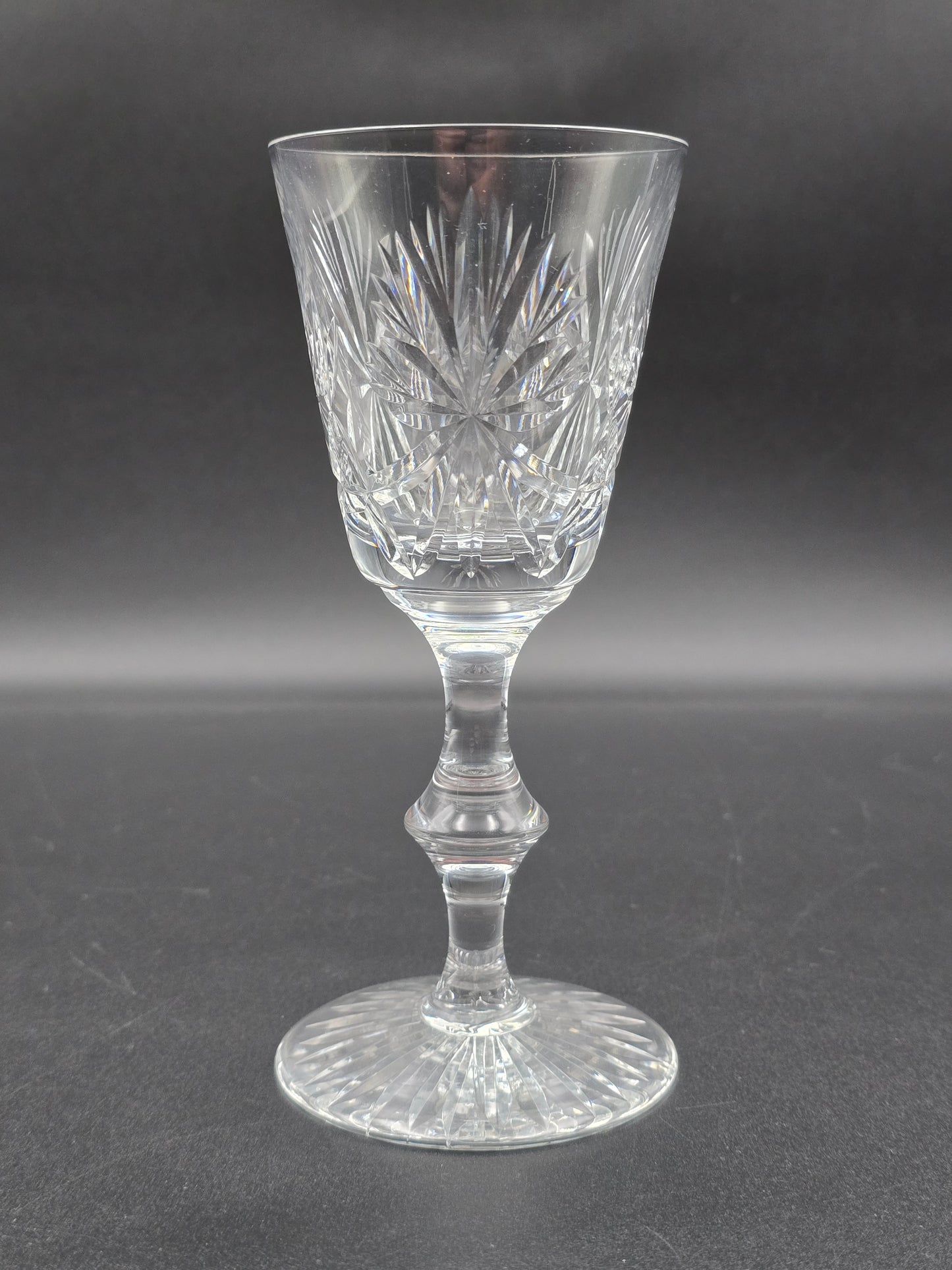 Star of Edinburgh, Edinburgh Crystal set of 6 Crystal Wine glasses. 150ml. 16cm tall