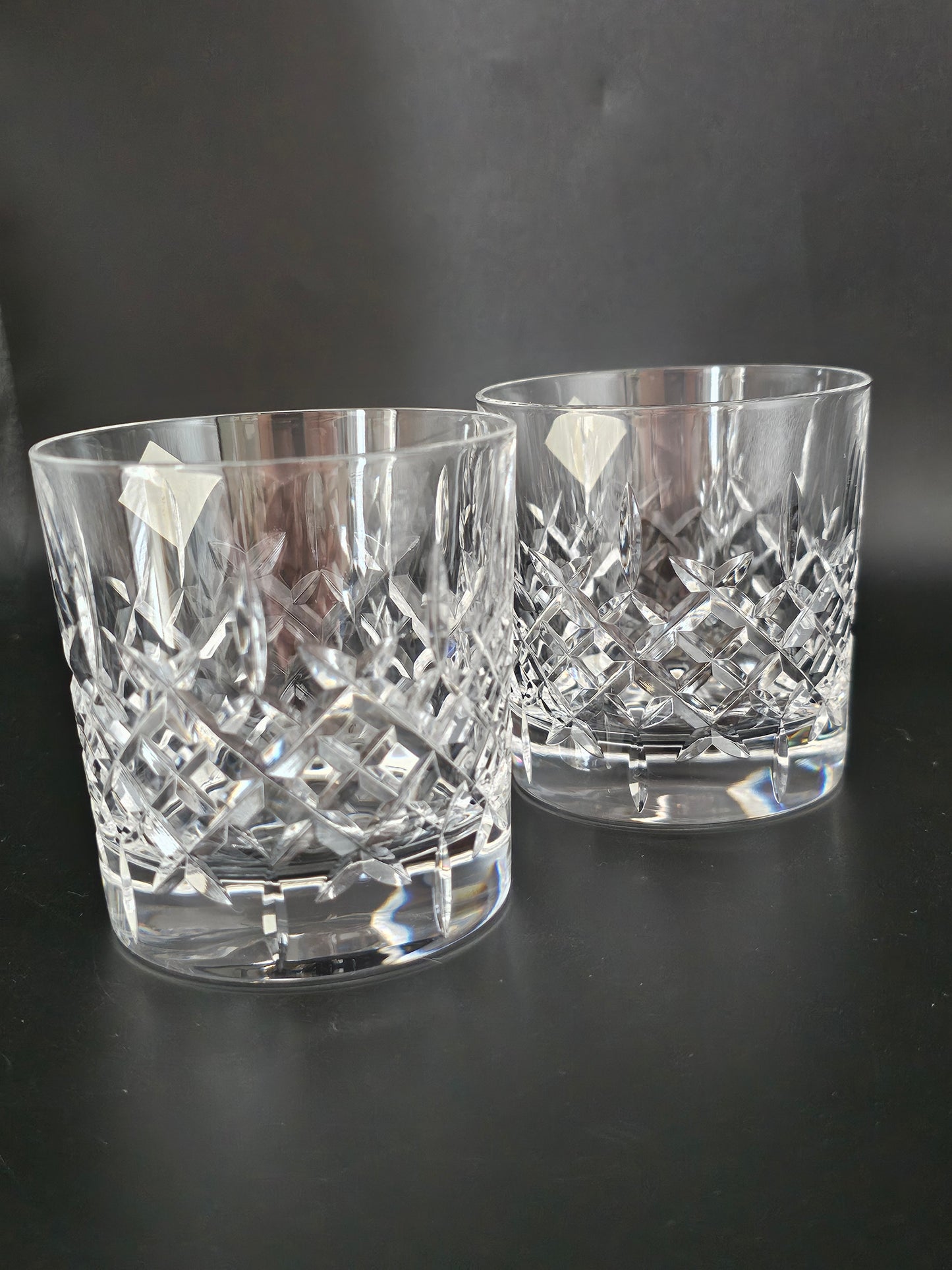 Pair of Edinburgh Crystal Appin Pattern Tumblers. 8oz